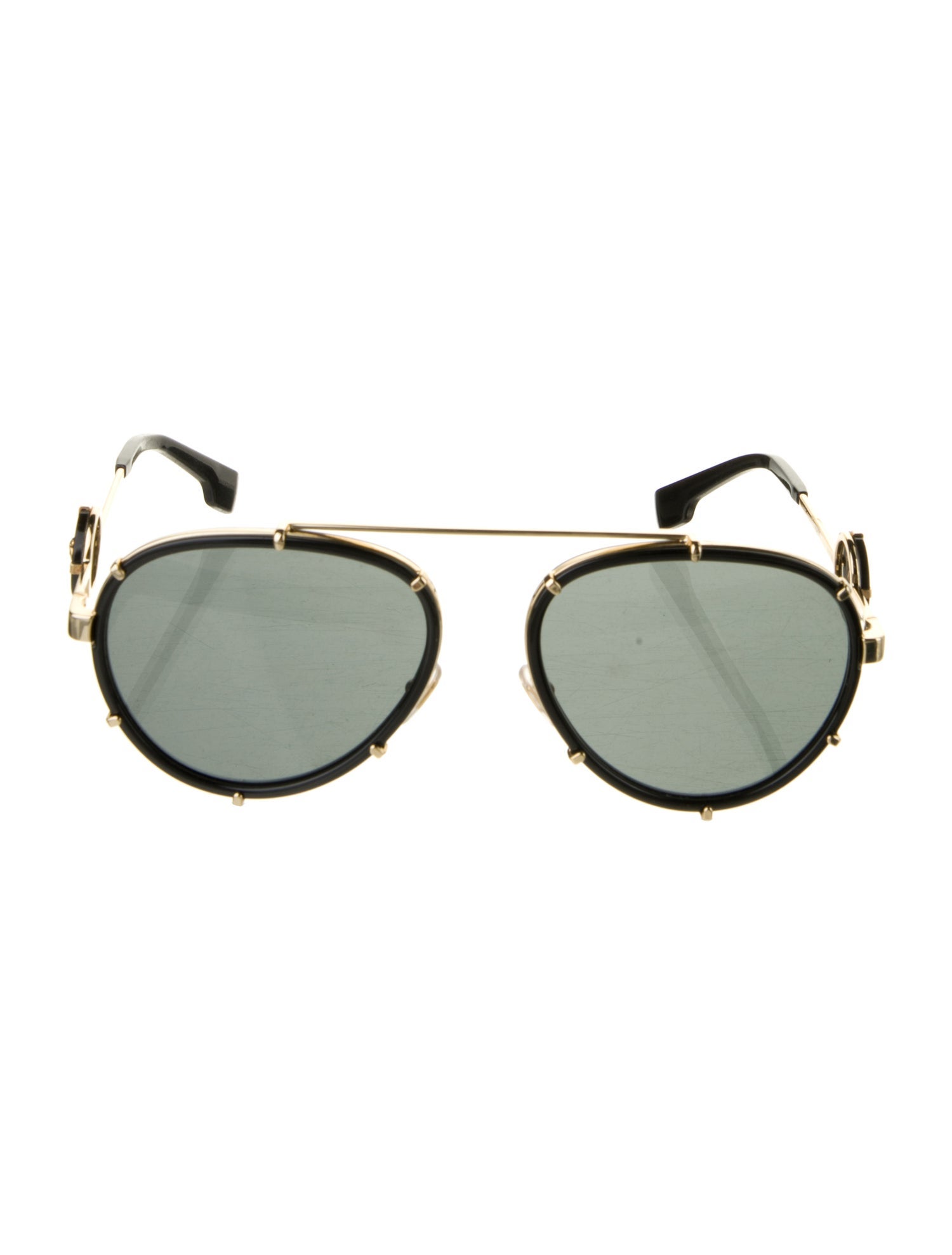 Versace Aviator Tinted Sunglasses