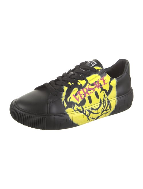 Versace Leather Printed Sneakers