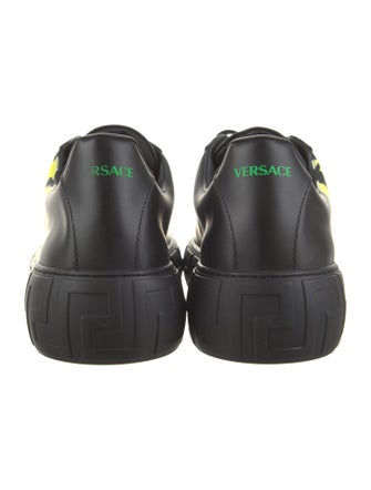 Versace Leather Printed Sneakers
