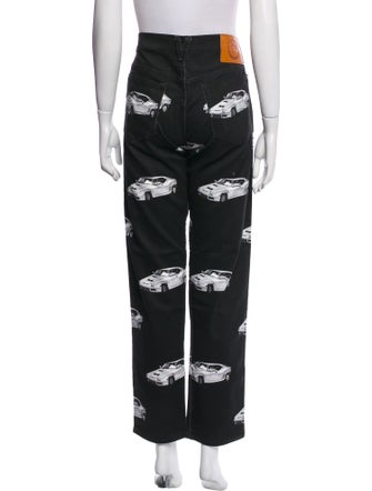 Versace Printed Straight Leg Pants