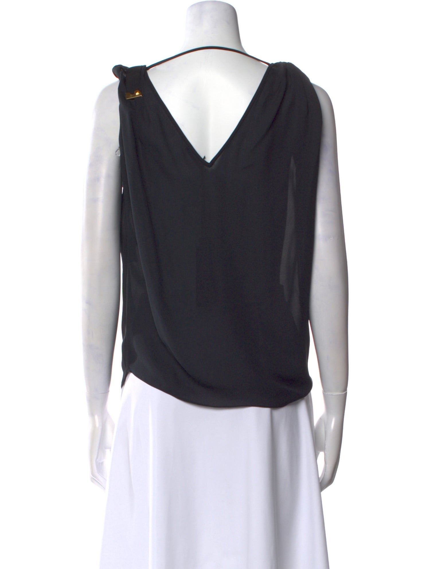 Versace Silk Scoop Neck Top w/ Tags