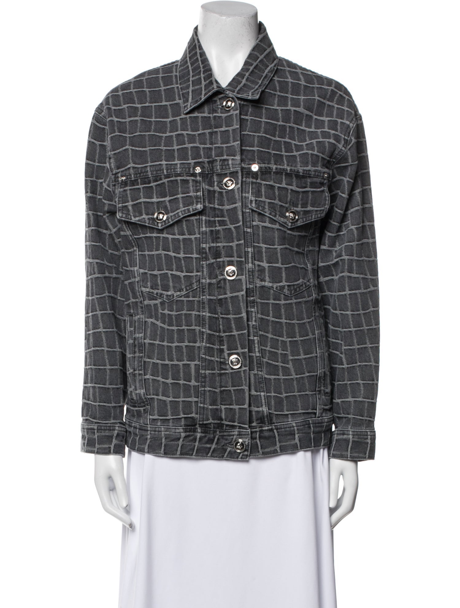 Versace Plaid Print Jacket w/ Tags