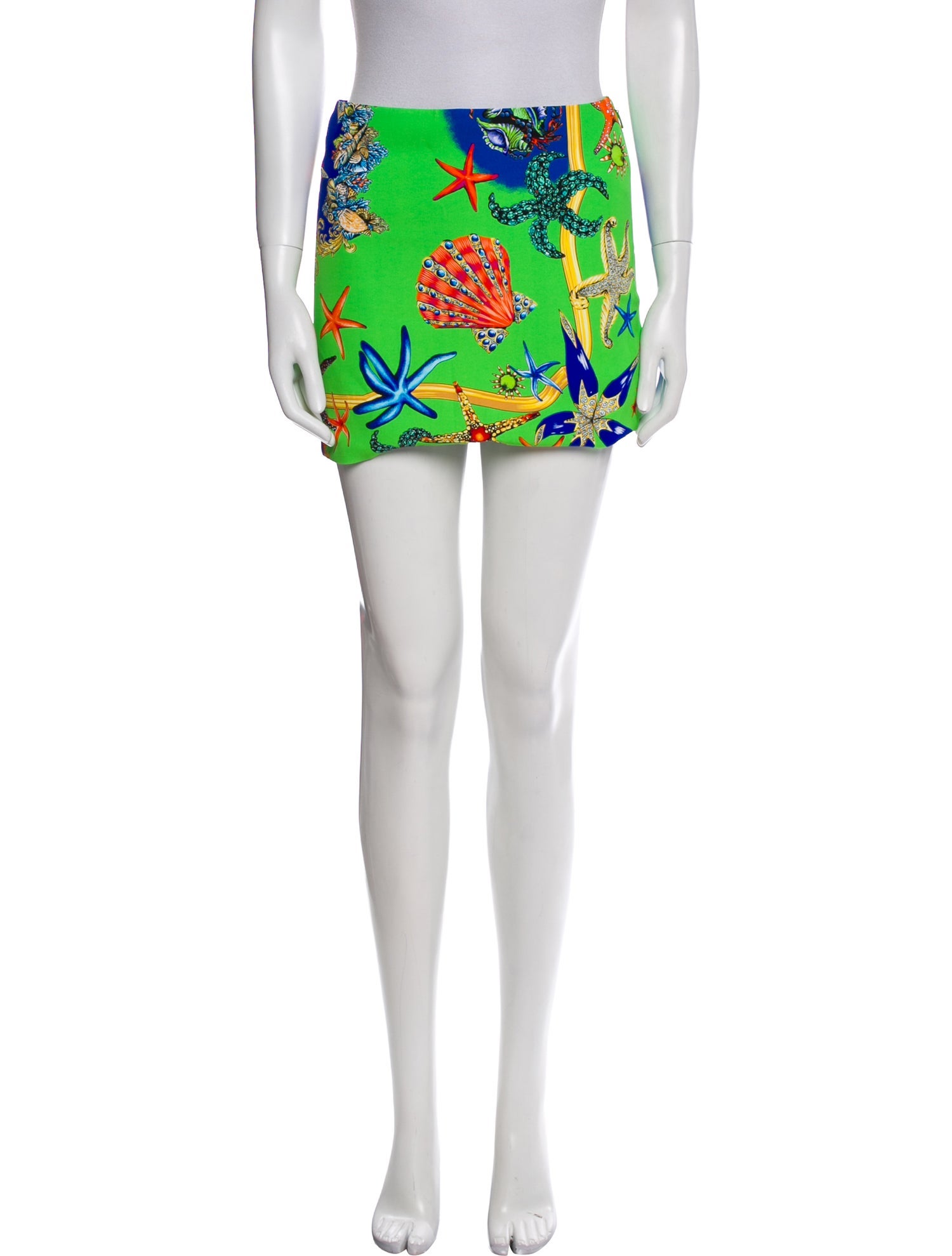 Versace Printed Mini Skirt