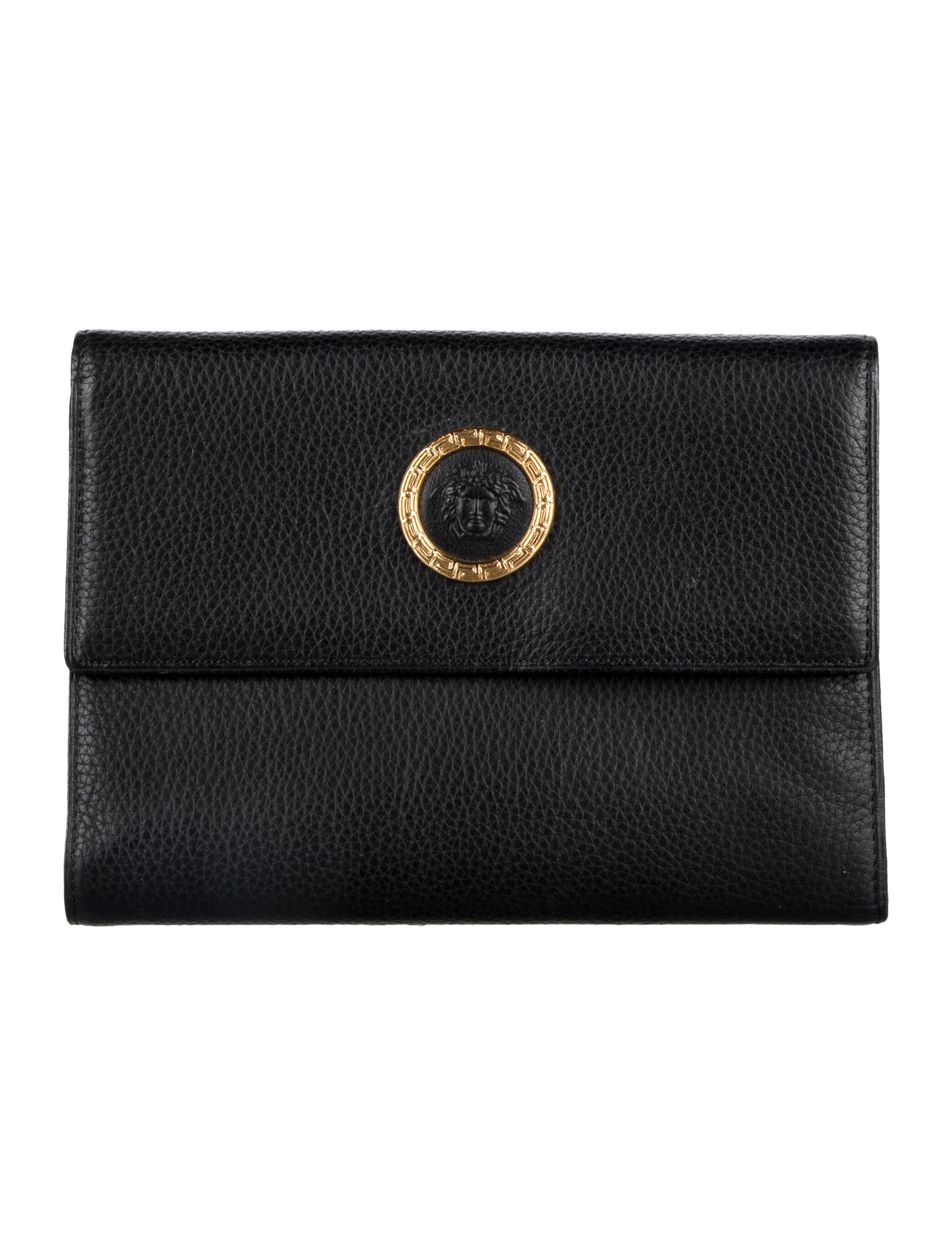 Versace Leather Trifold Wallet
