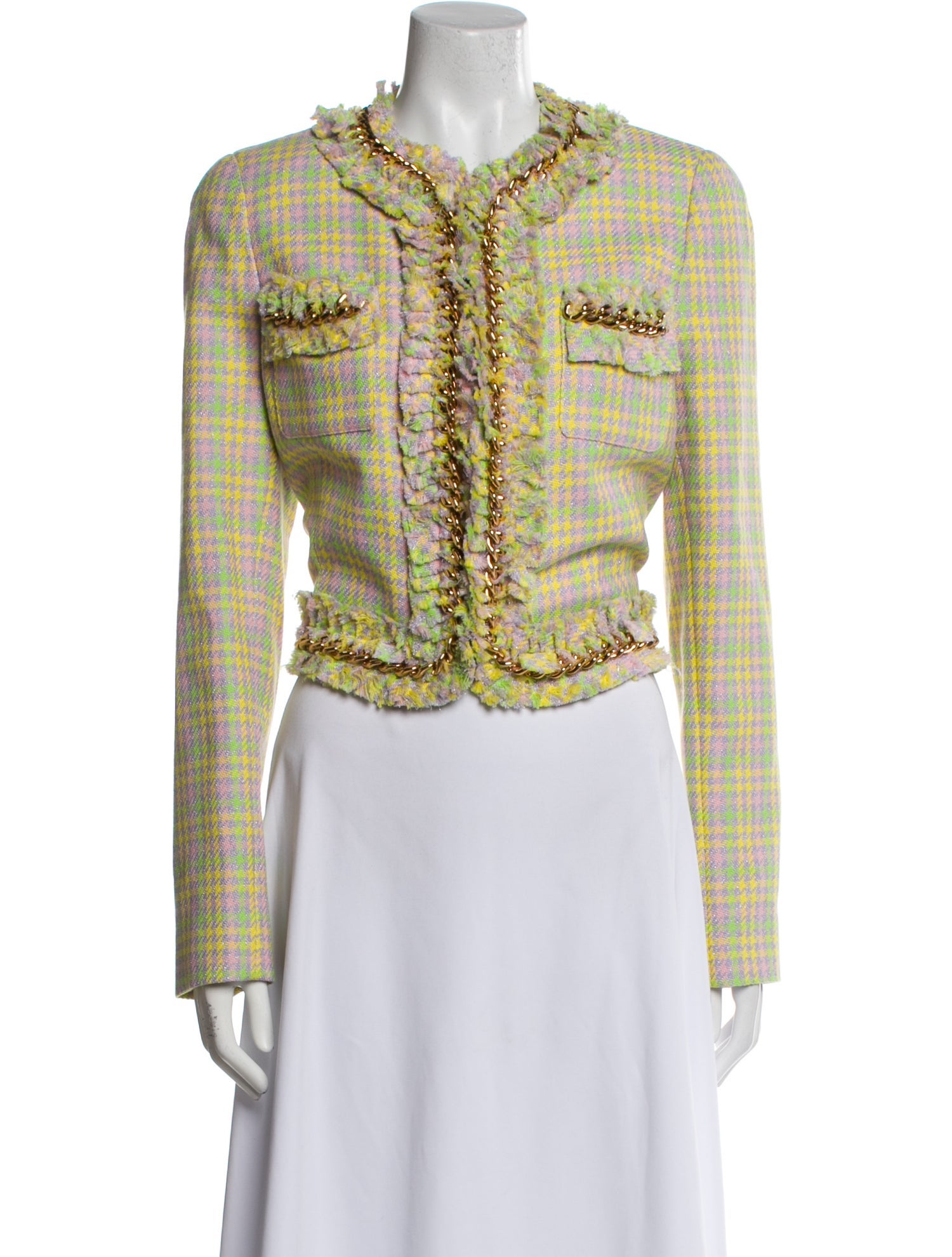 Versace Tweed Pattern Jacket