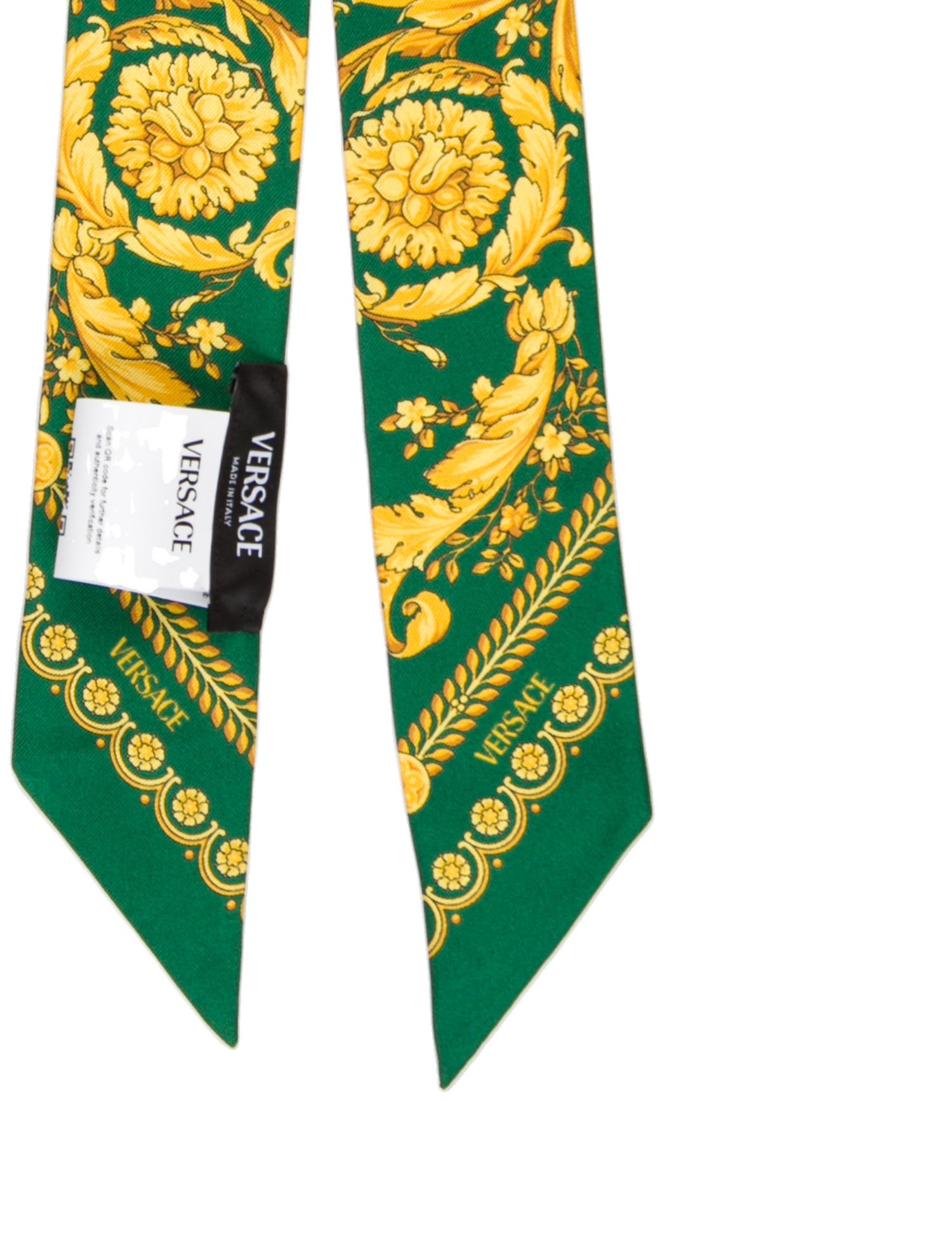 Versace Silk Printed Scarf w/ Tags