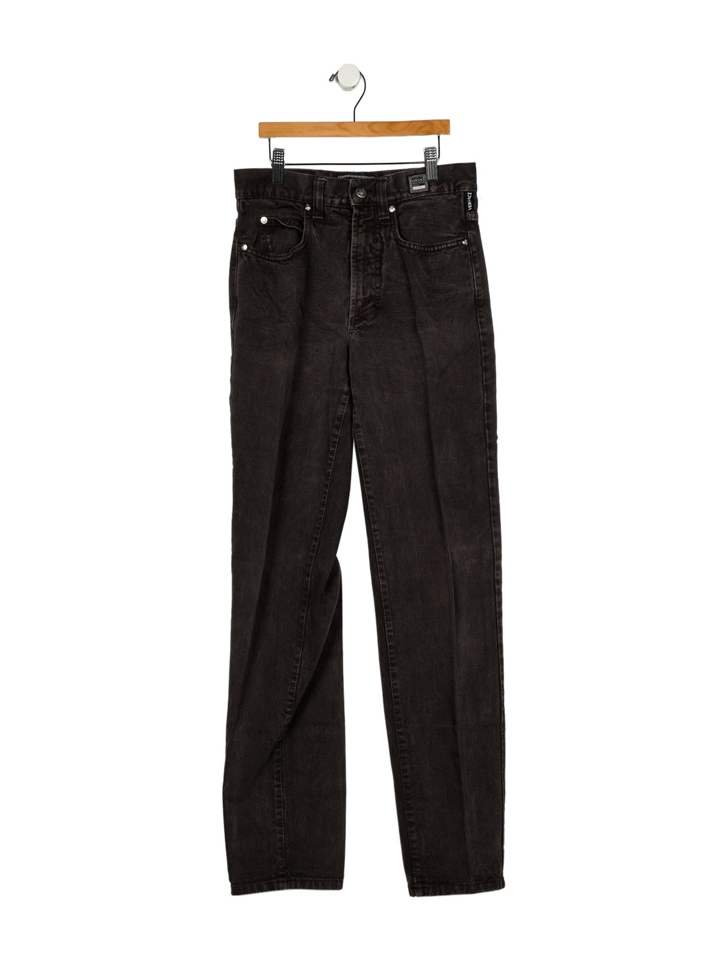 Versace Mid-Rise Straight Leg Jeans