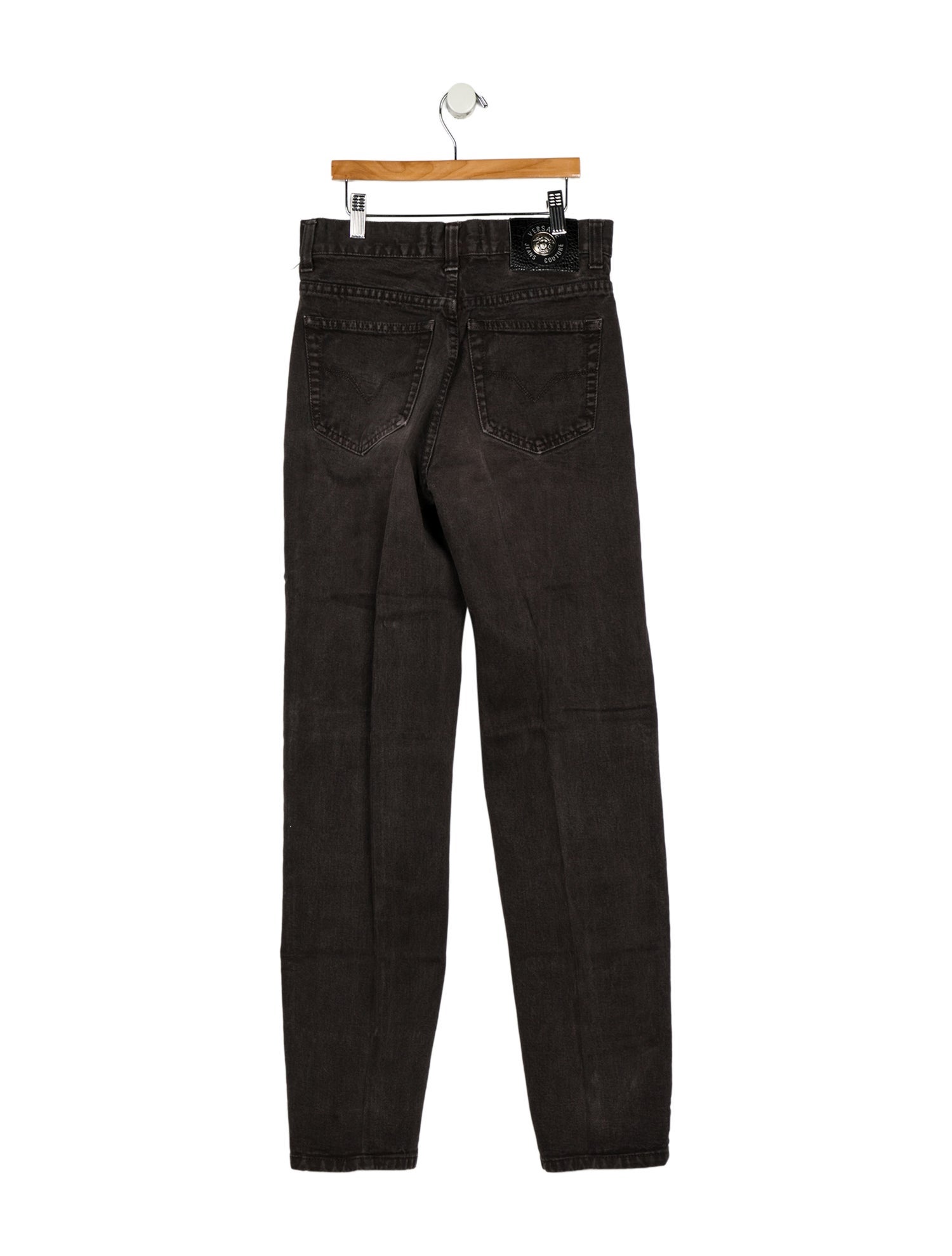 Versace Mid-Rise Straight Leg Jeans
