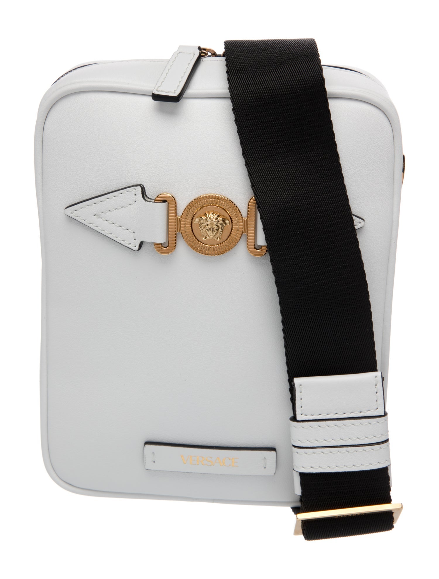 Versace Medusa La Medusa white leather cross-body bag