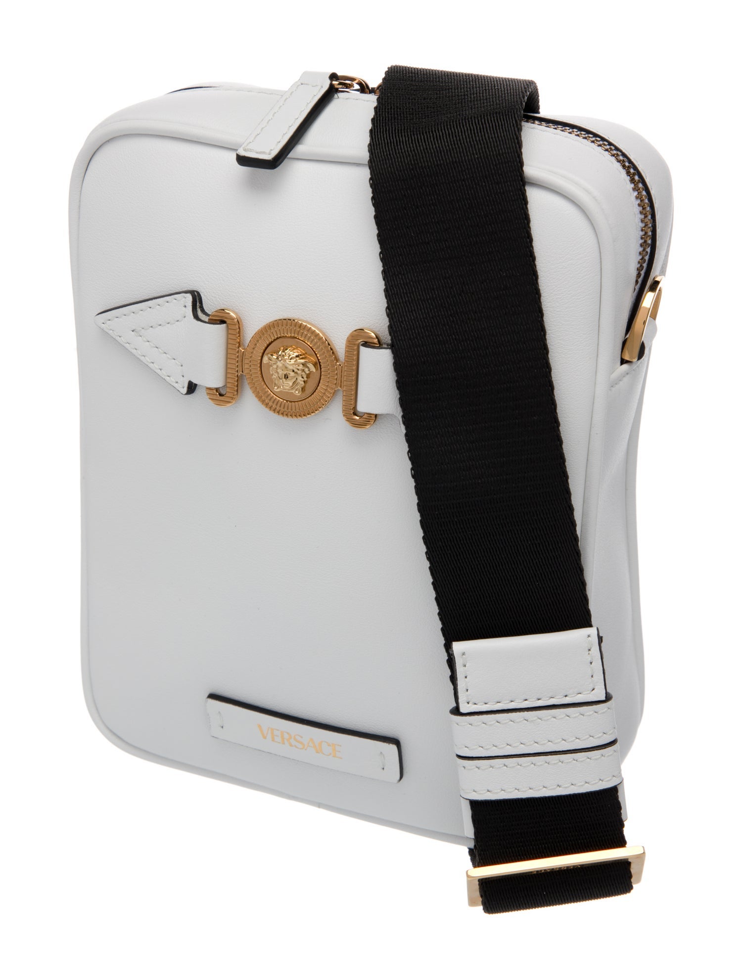 Versace Medusa La Medusa white leather cross-body bag