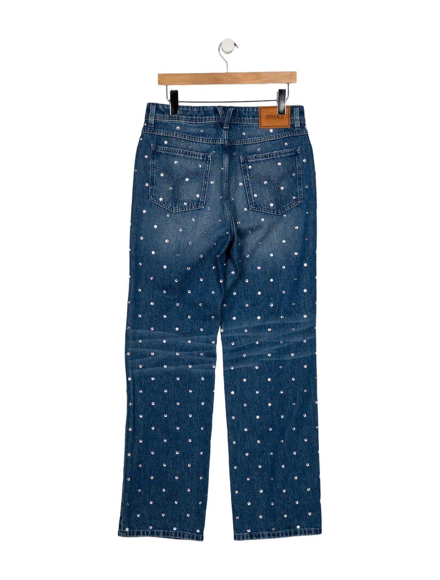 Versace Mid-Rise Straight Leg Jeans