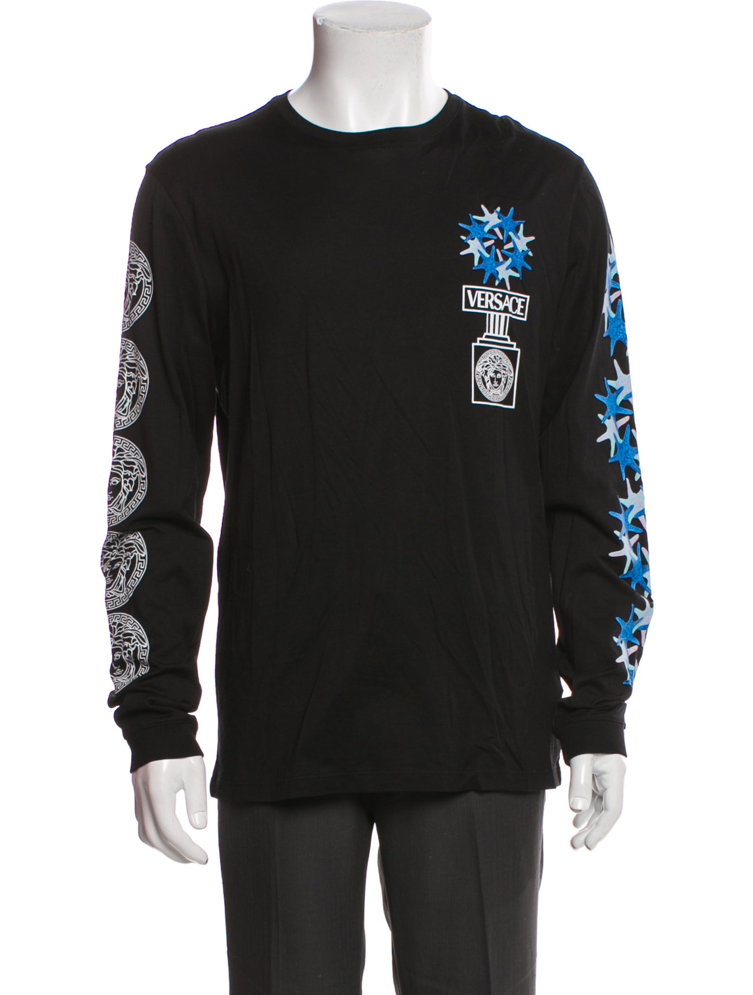Versace Graphic Print Crew Neck T-Shirt w/ Tags