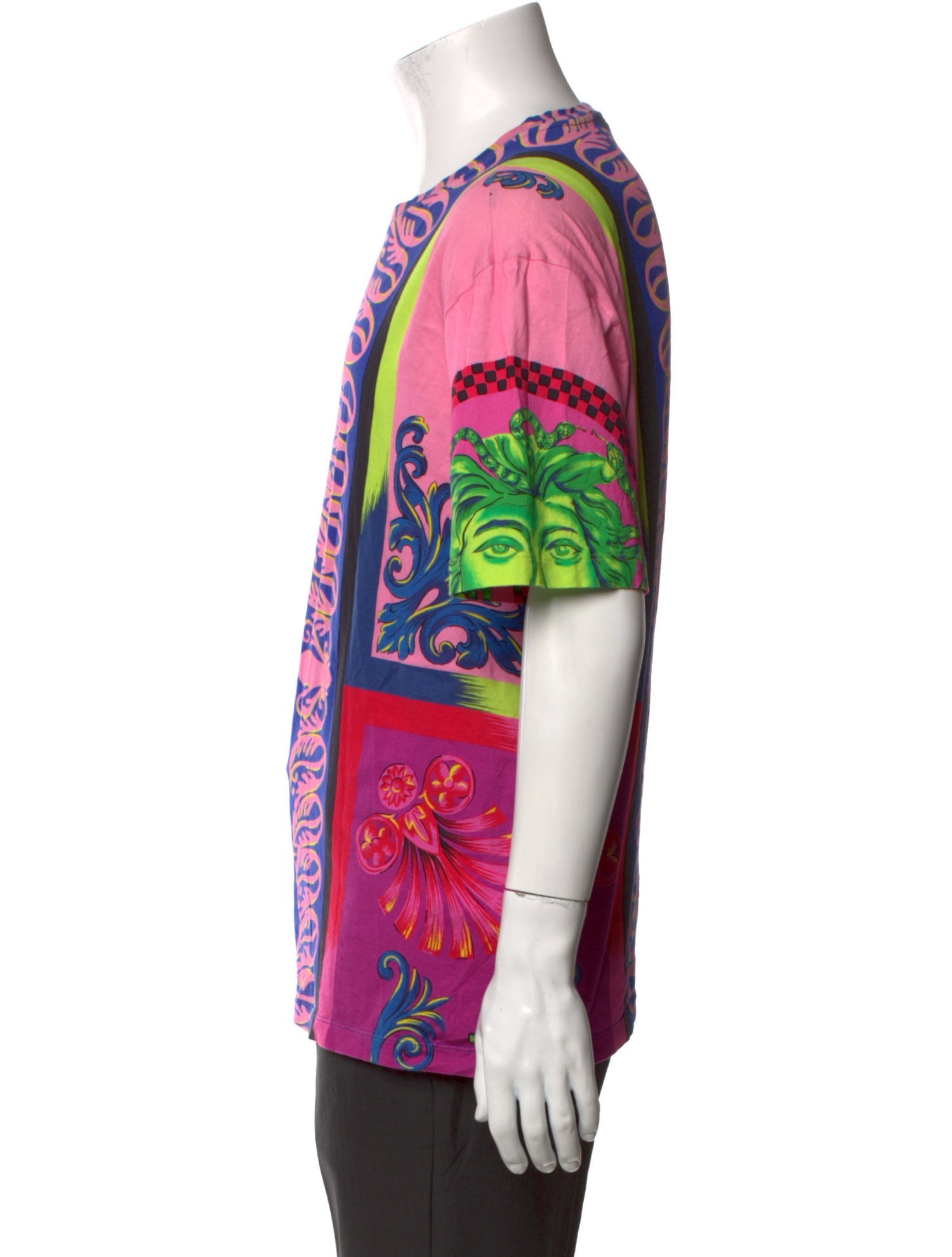 Versace Printed Crew Neck T-Shirt