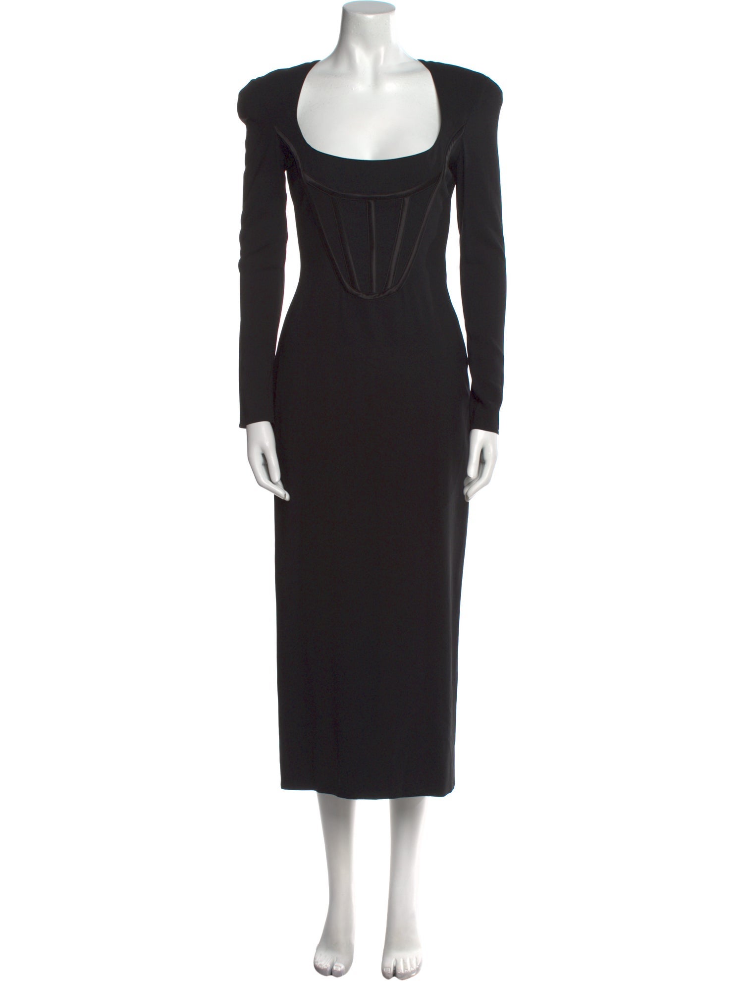 Versace Square Neckline Long Dress