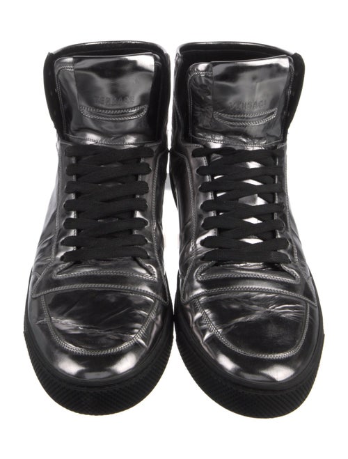 Versace Medusa Insignia Patent Leather Sneakers
