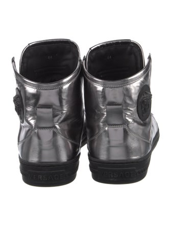 Versace Medusa Insignia Patent Leather Sneakers