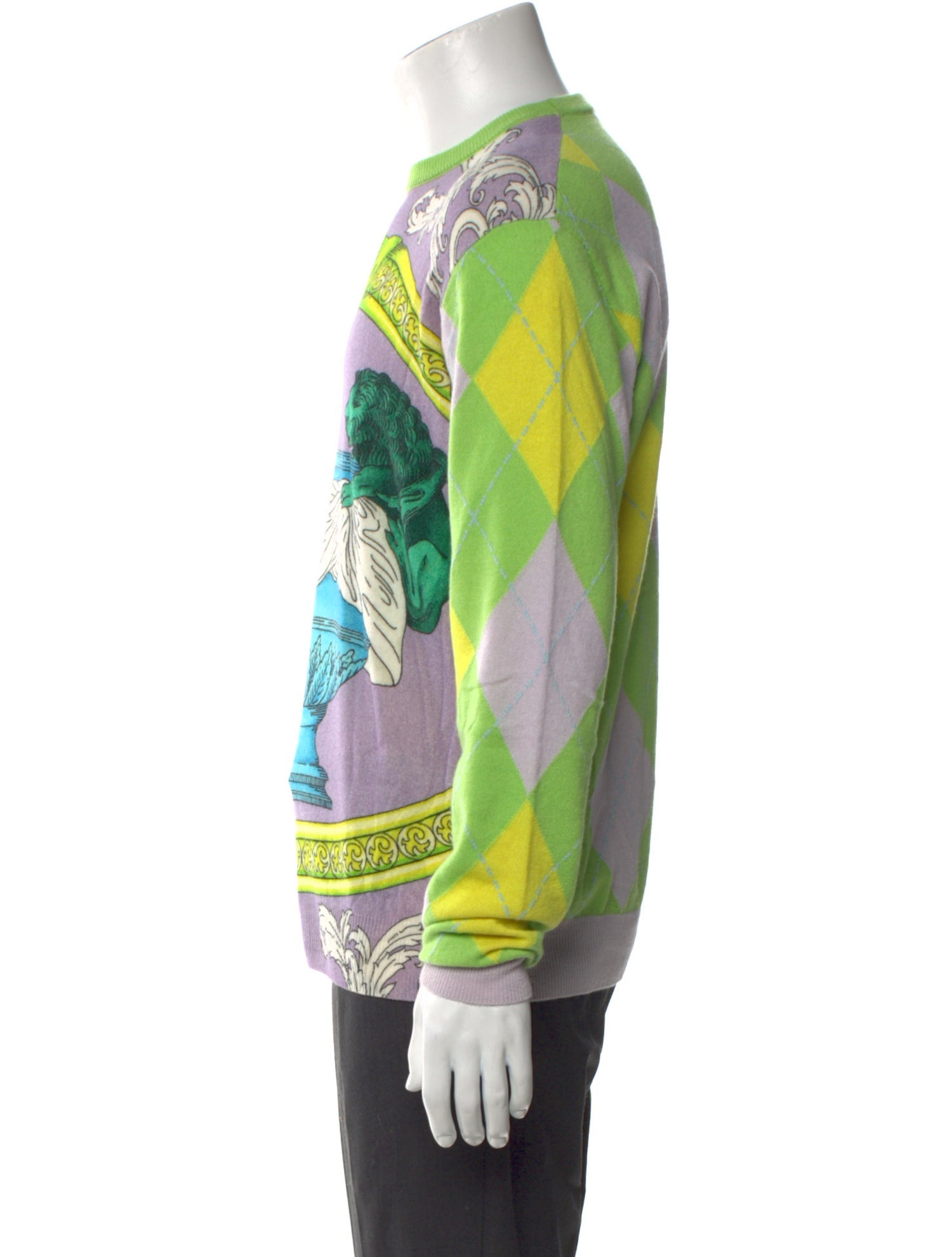 Versace Cashmere Printed Pullover