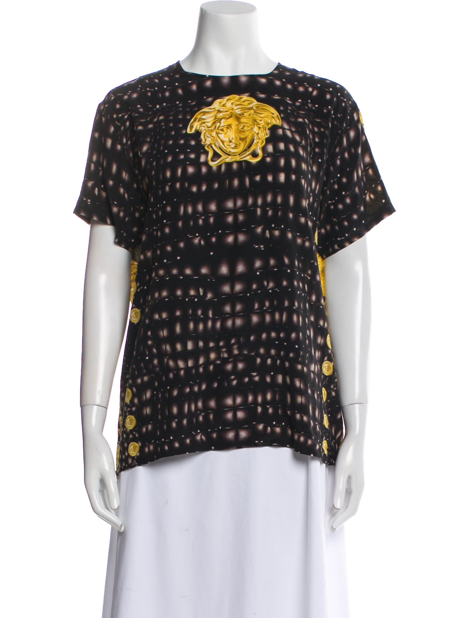 Versace Silk Printed Blouse