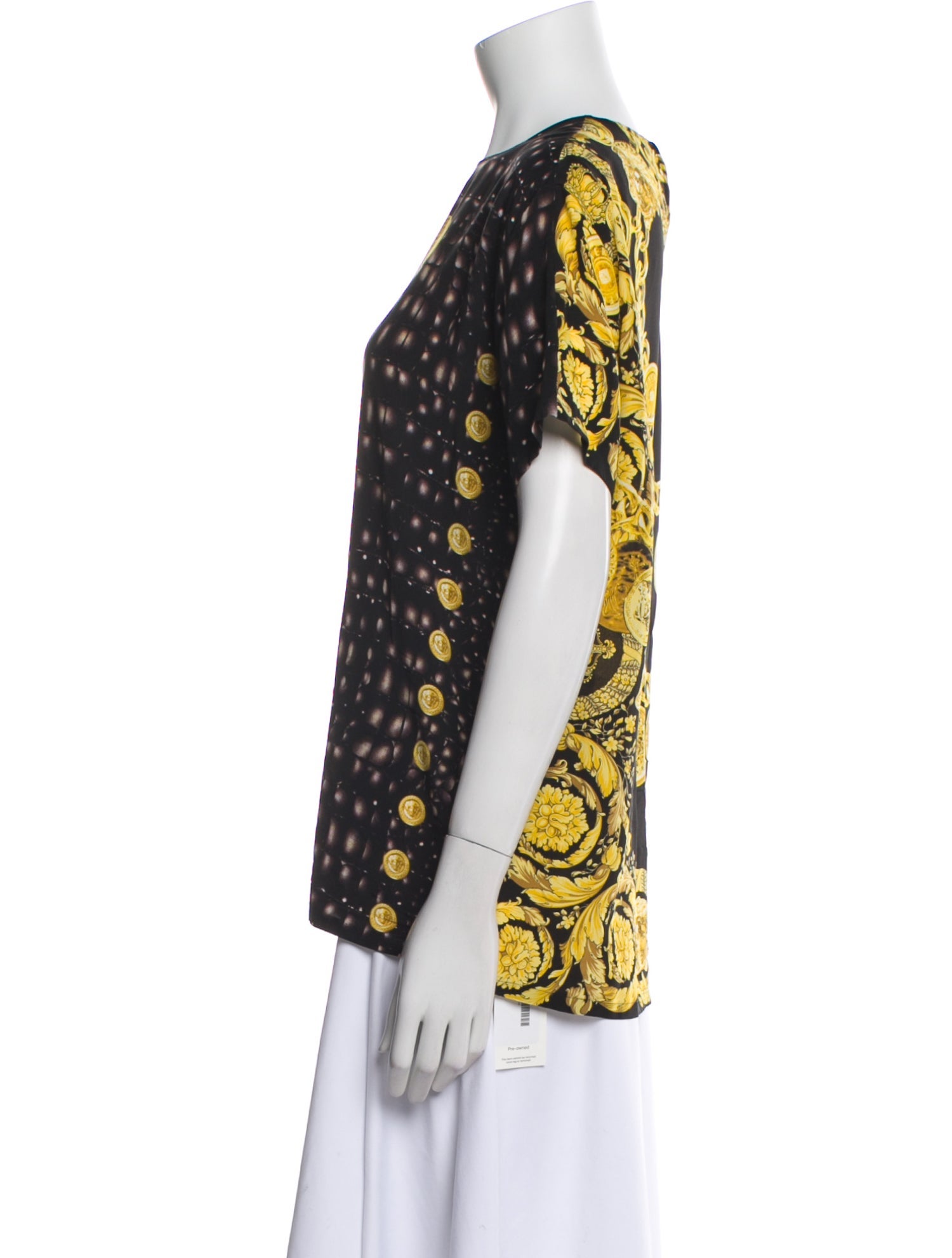 Versace Silk Printed Blouse