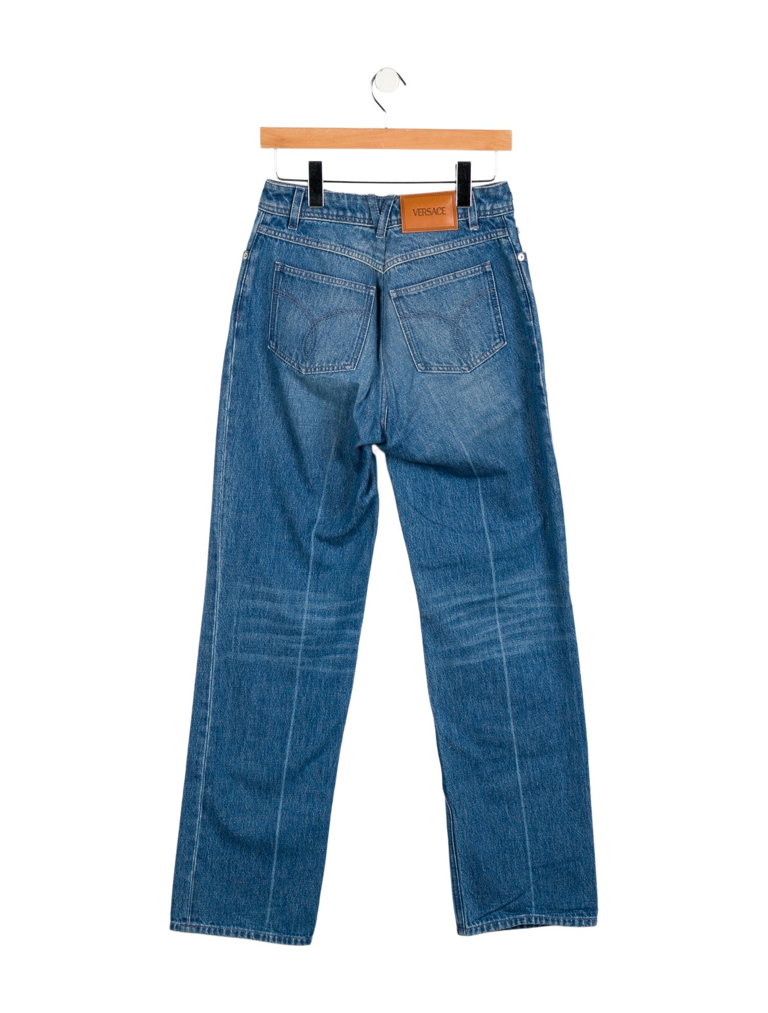 Versace Mid-Rise Wide Leg Jeans