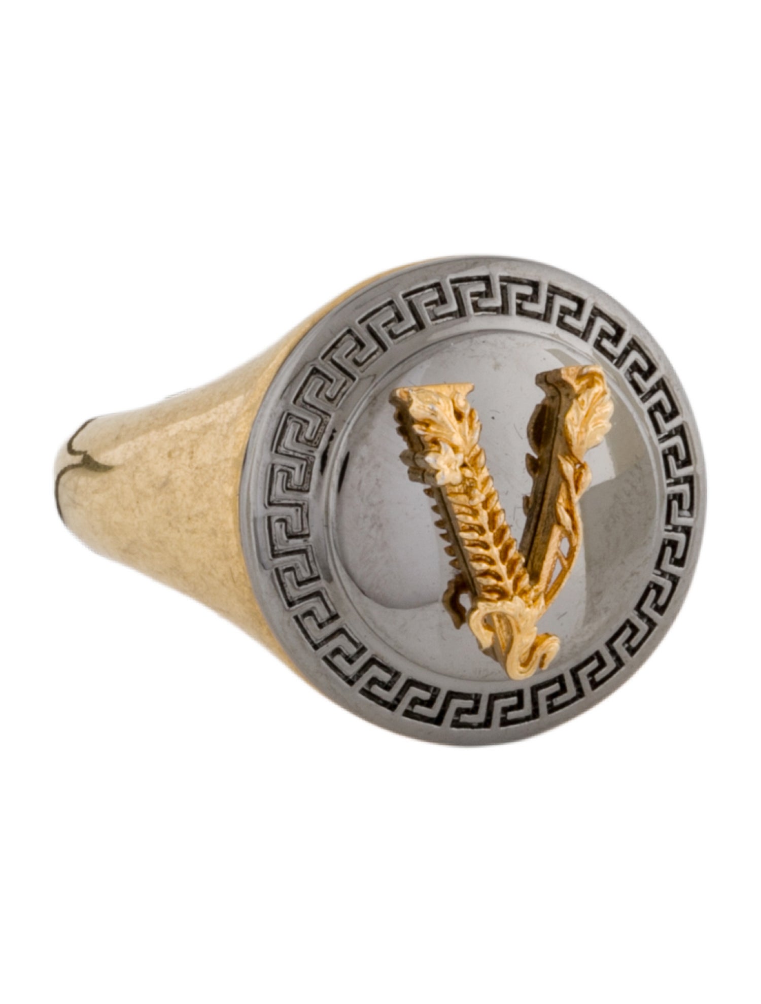 Versace Two-Tone 'Virtus' Ring