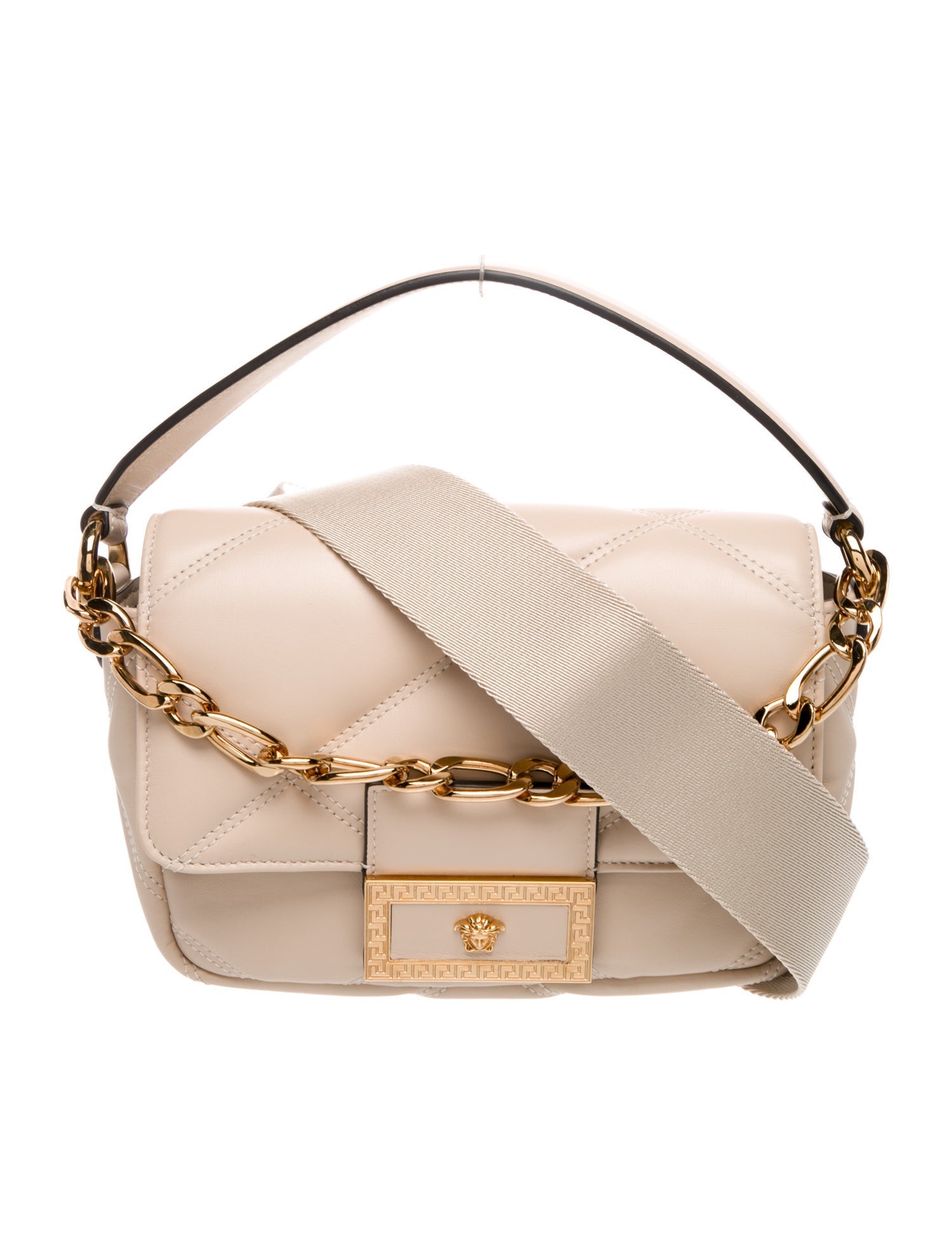 Versace Leather Top Handle Bag
