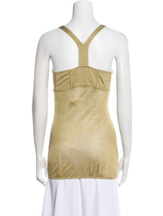 Versace Square Neckline Sleeveless Top