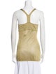 Versace Square Neckline Sleeveless Top