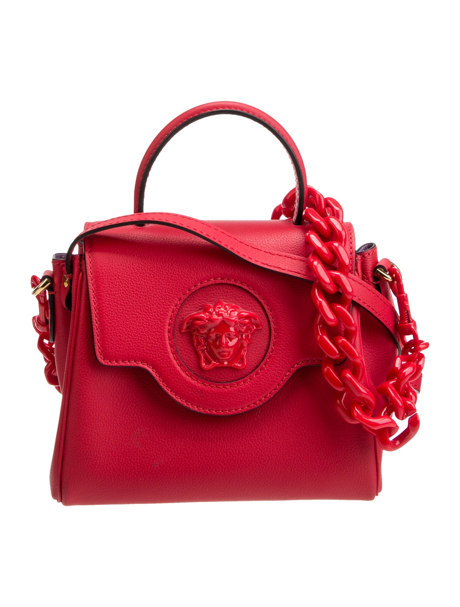 Versace Leather Top Handle Bag