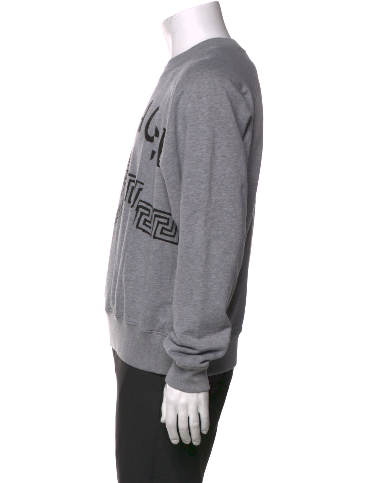 Versace Graphic Print Crew Neck Pullover