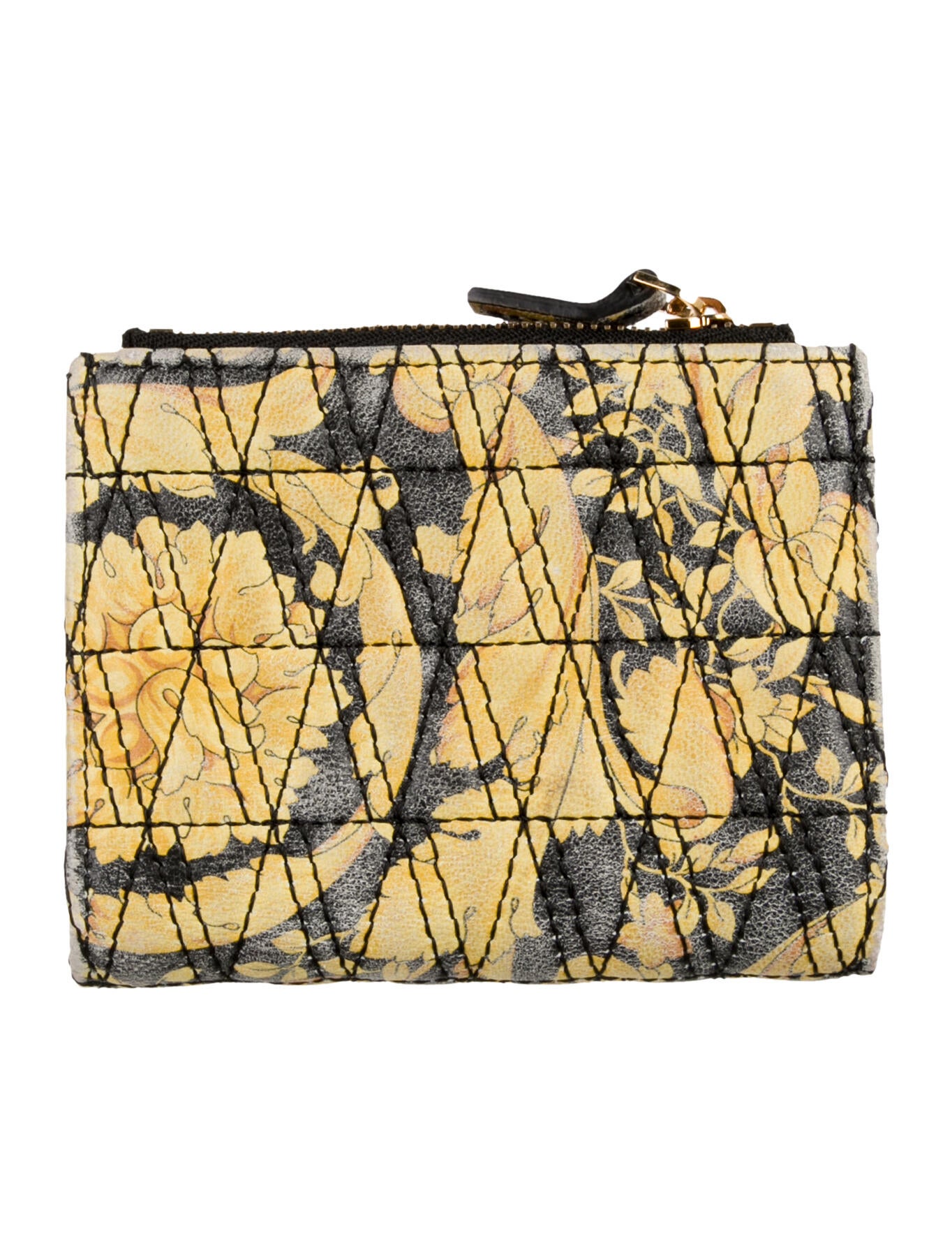 Versace Leather Printed Wallet