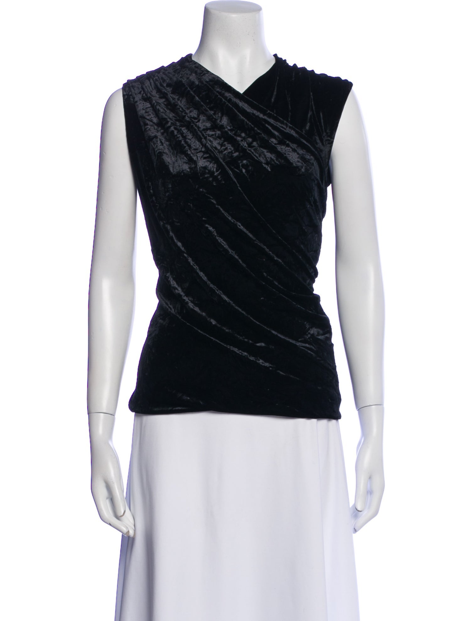Versace Cowl Neck Sleeveless Top