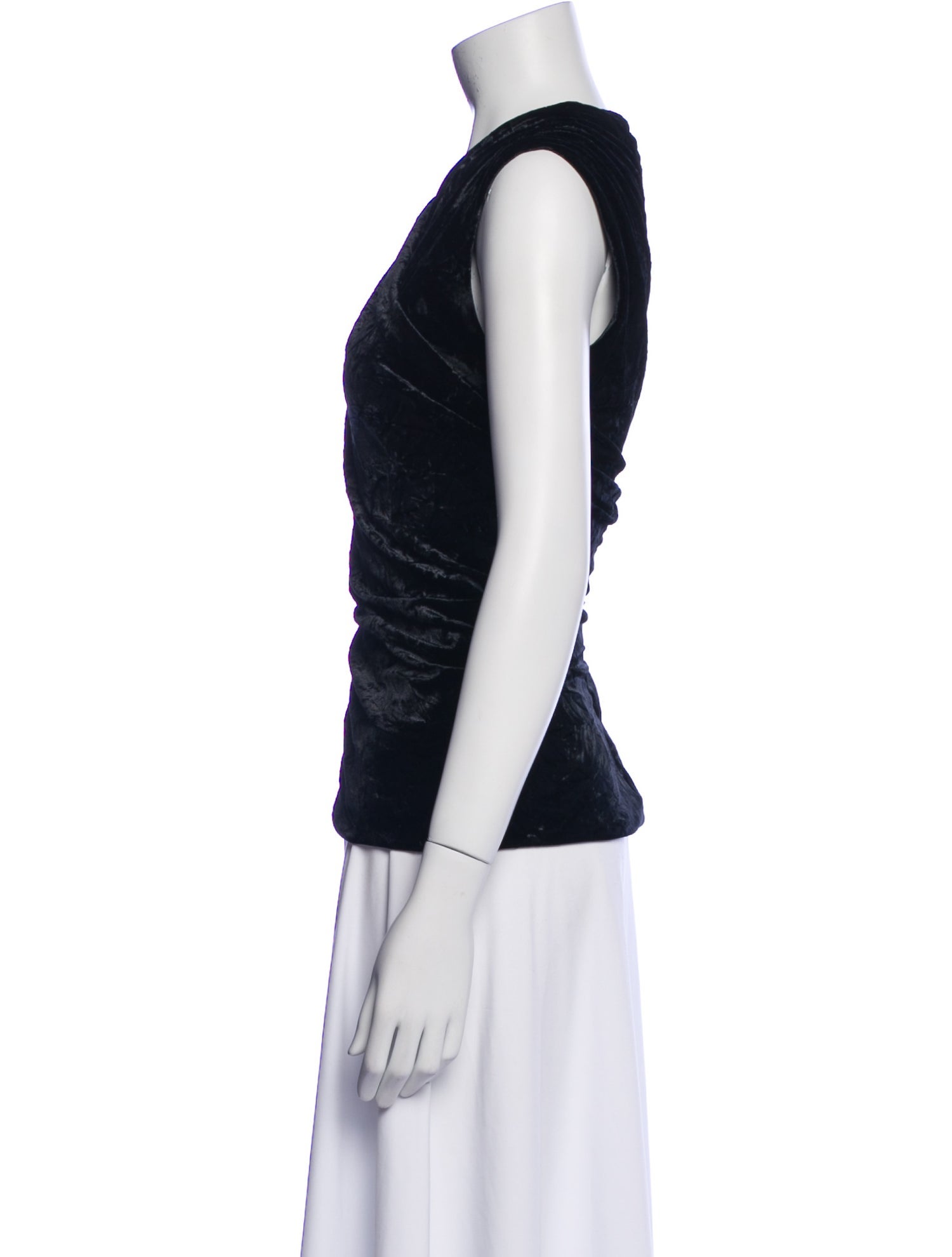 Versace Cowl Neck Sleeveless Top
