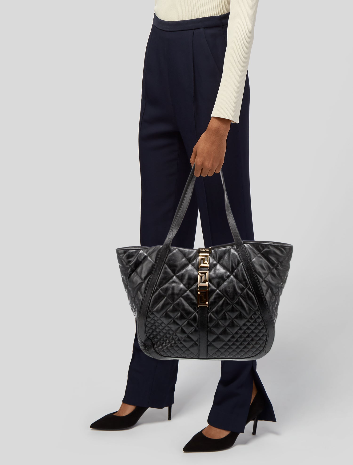 Versace Leather Tote