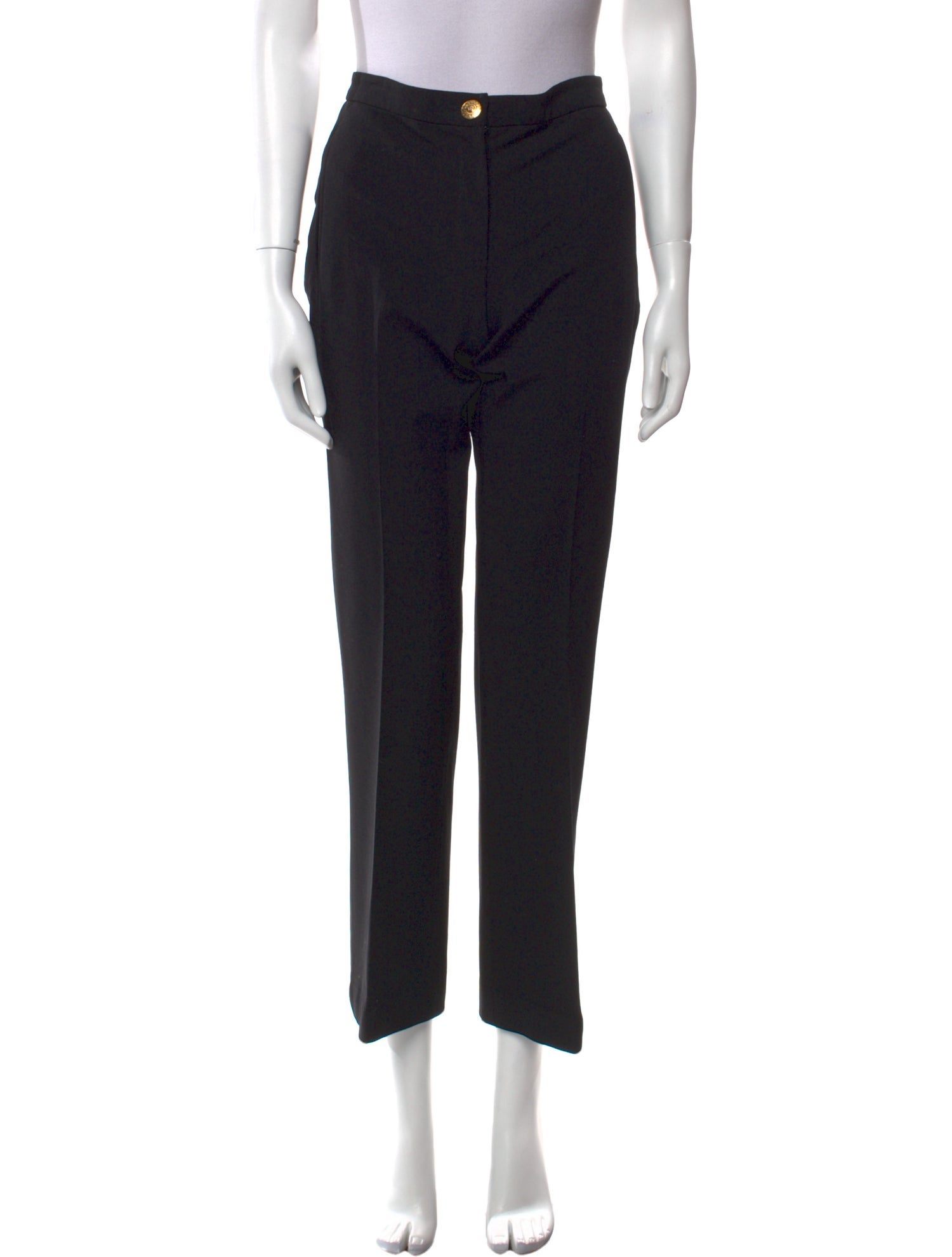 Versace Wool Wide Leg Pants