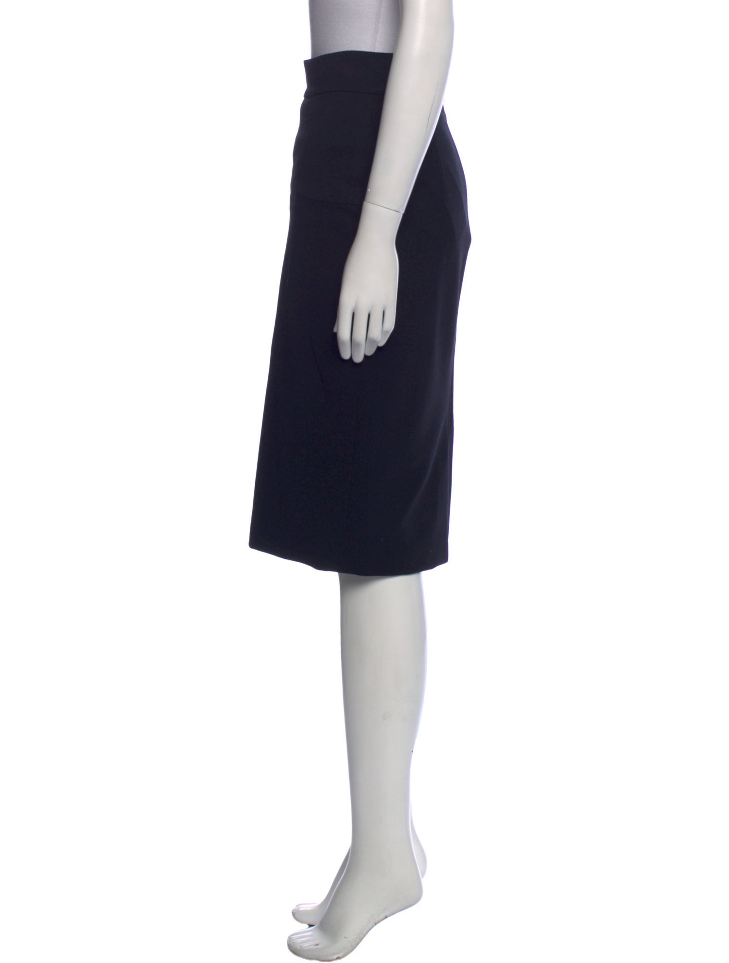 Versace Pleated Accents Knee-Length Skirt