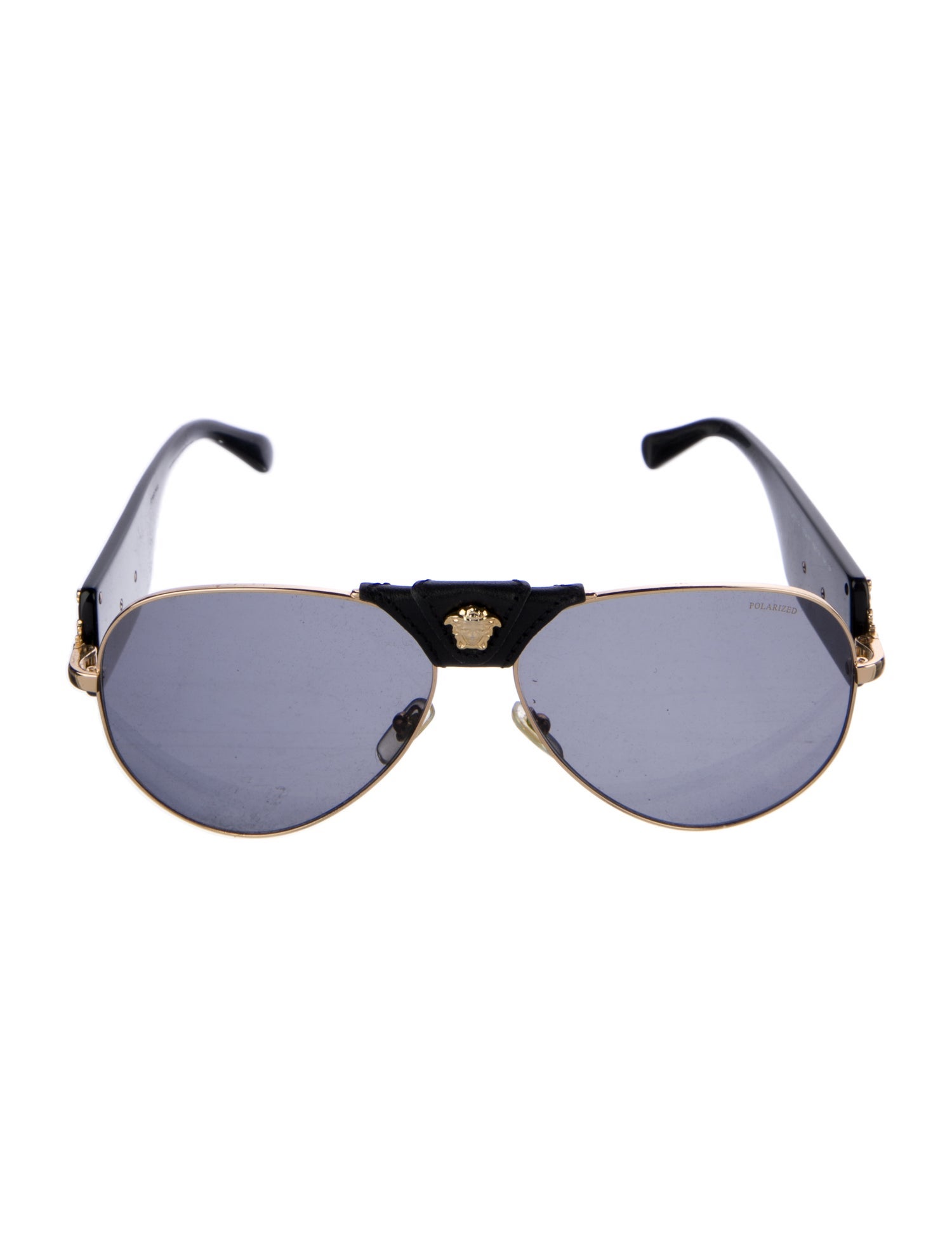 Versace Medusa Insignia Aviator Sunglasses