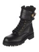 Versace Leather Combat Boots