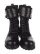 Versace Leather Combat Boots