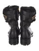 Versace Leather Combat Boots