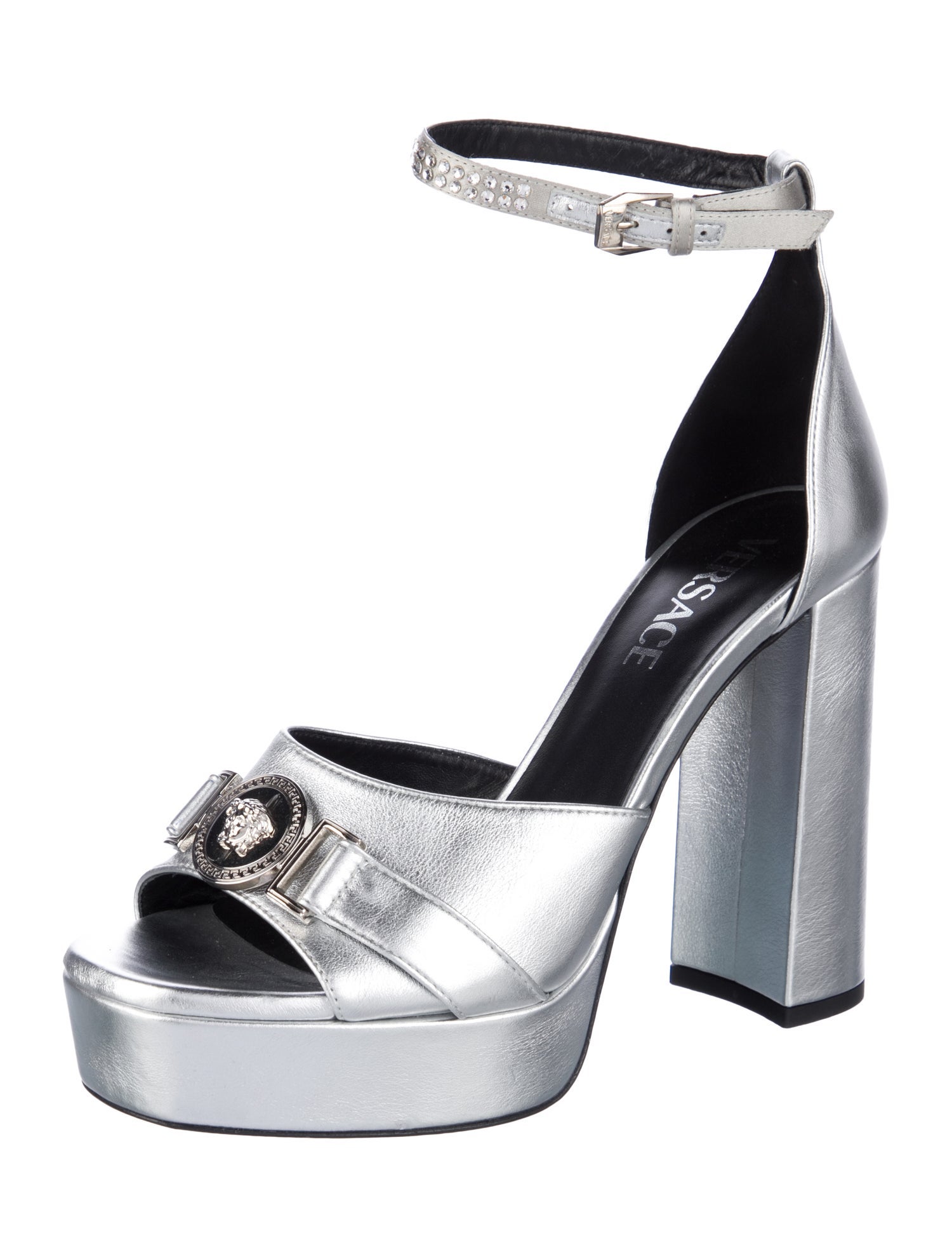 Versace Leather D'Orsay Pumps