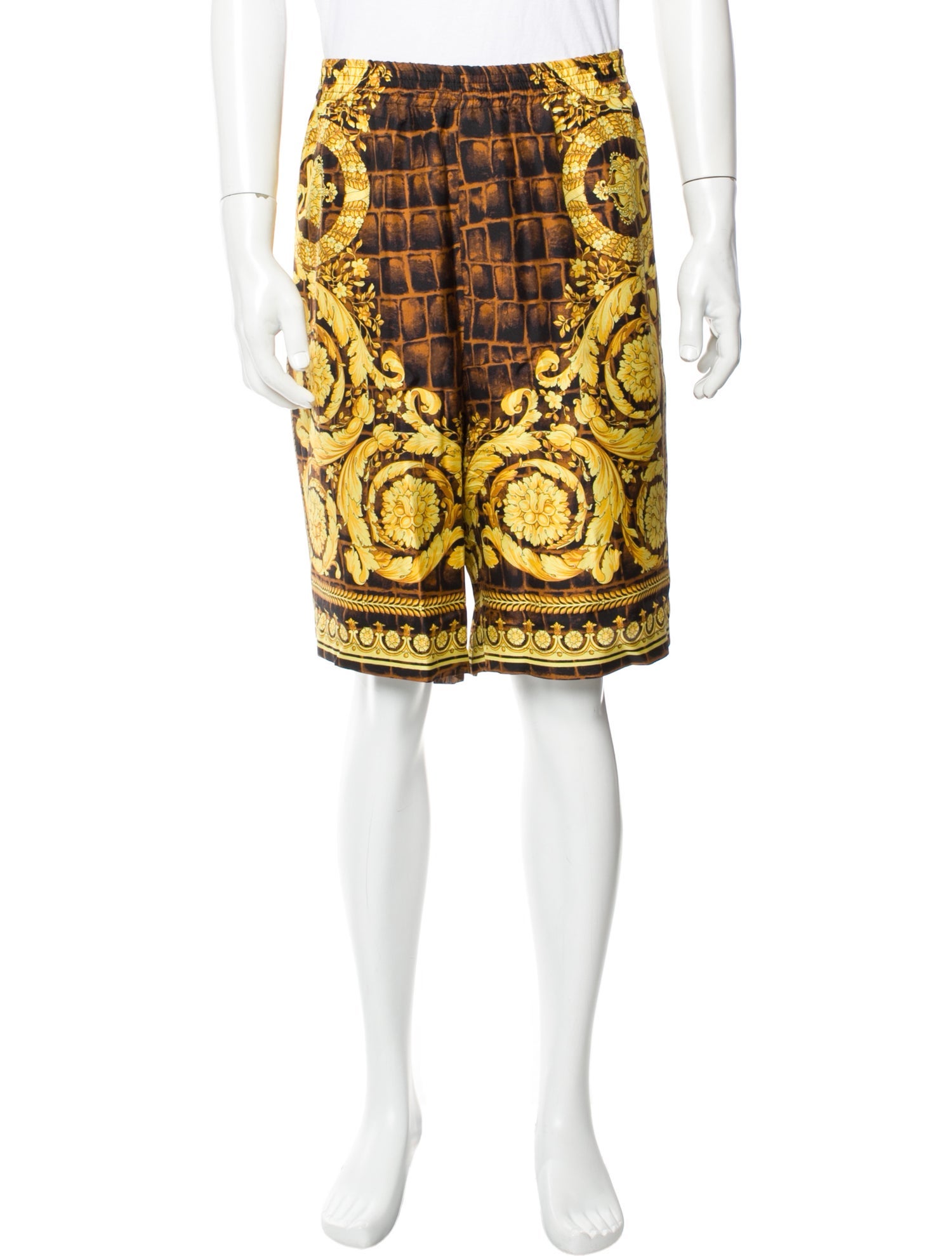 Versace Silk Jogger Shorts