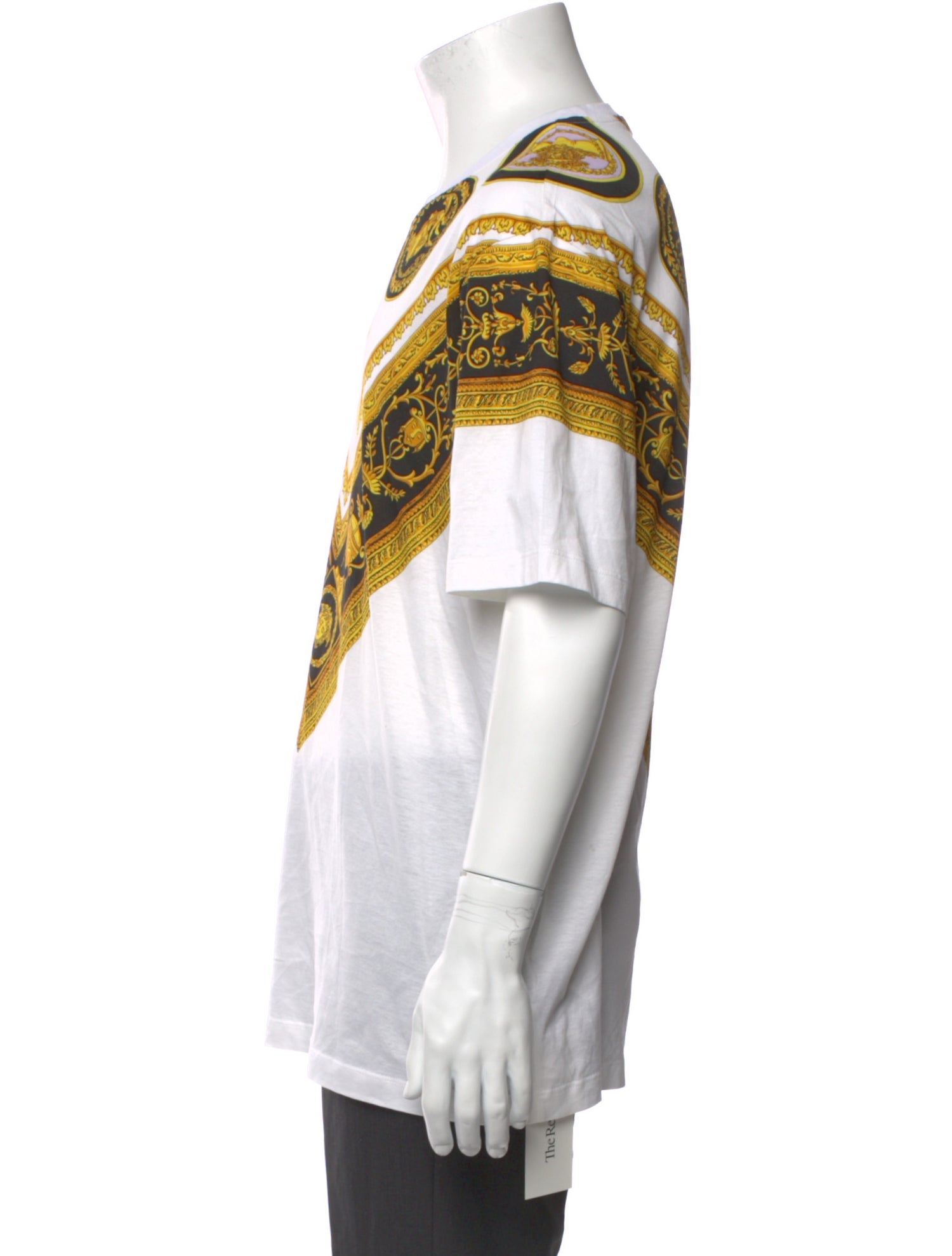 Versace Signature Logo Animal Print T-Shirt