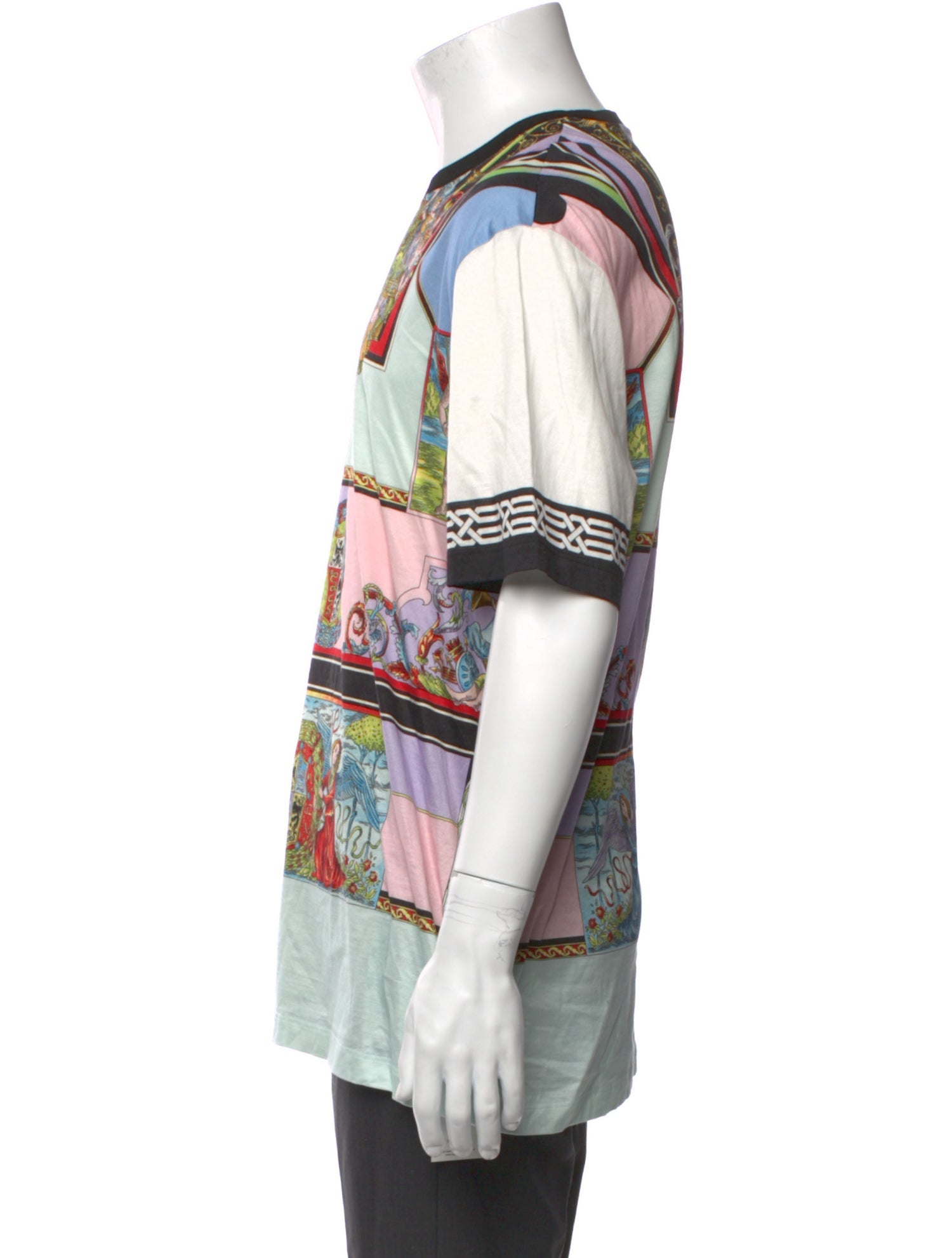 Versace Printed Crew Neck T-Shirt