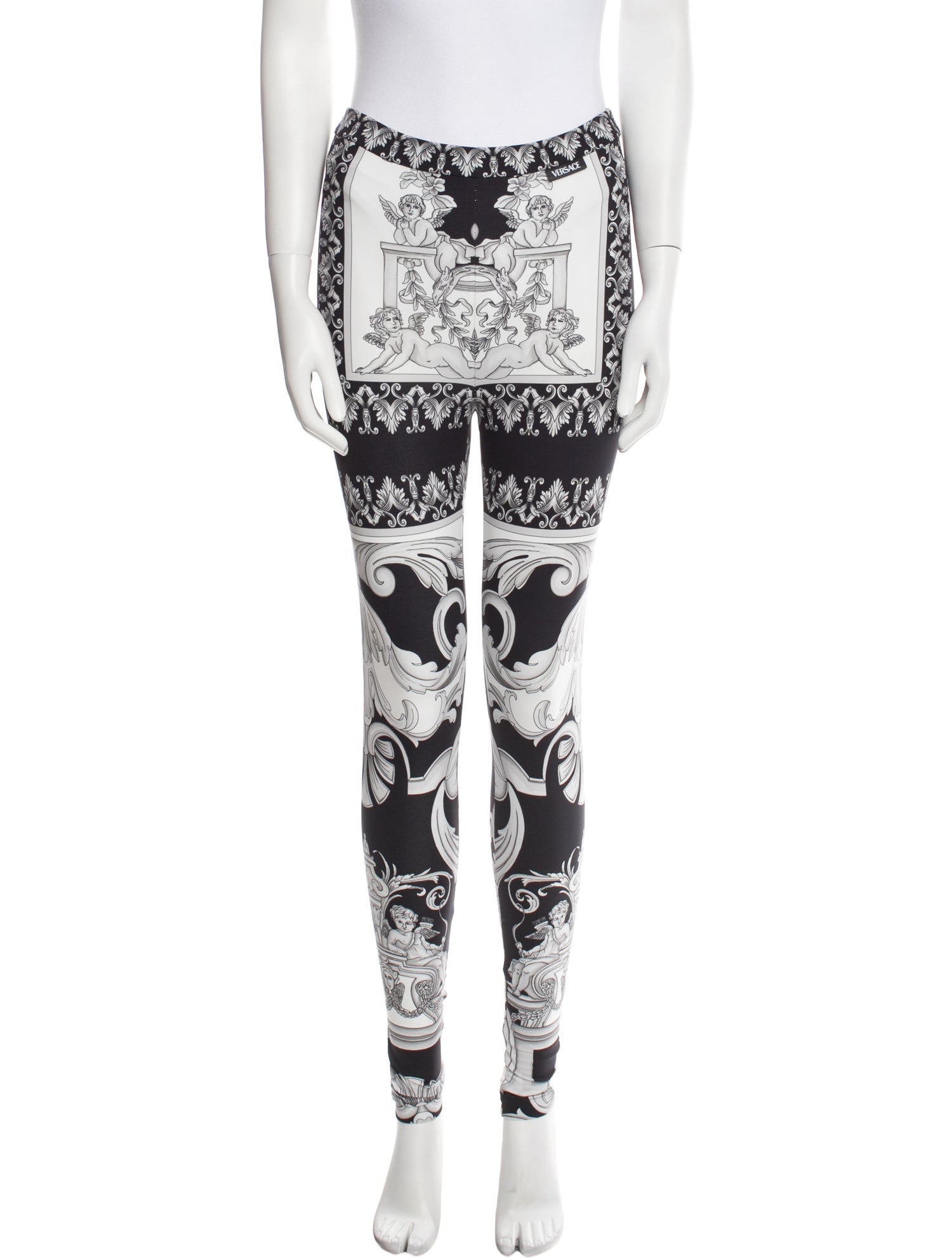 Versace Floral Print Skinny Leg Pants w/ Tags