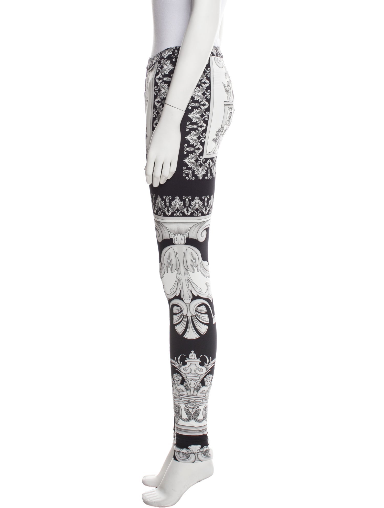 Versace Floral Print Skinny Leg Pants w/ Tags