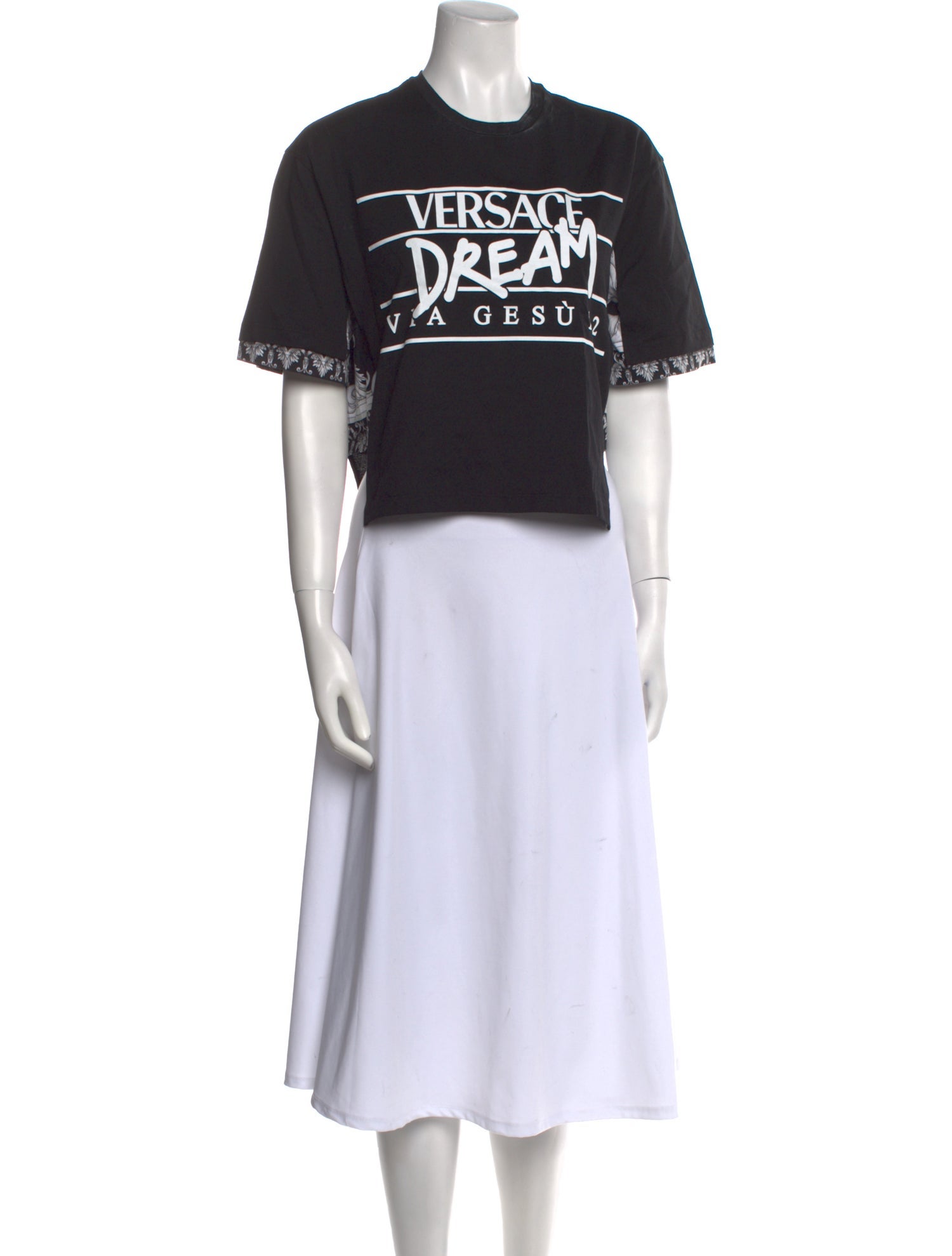 Versace Graphic Print Crew Neck T-Shirt