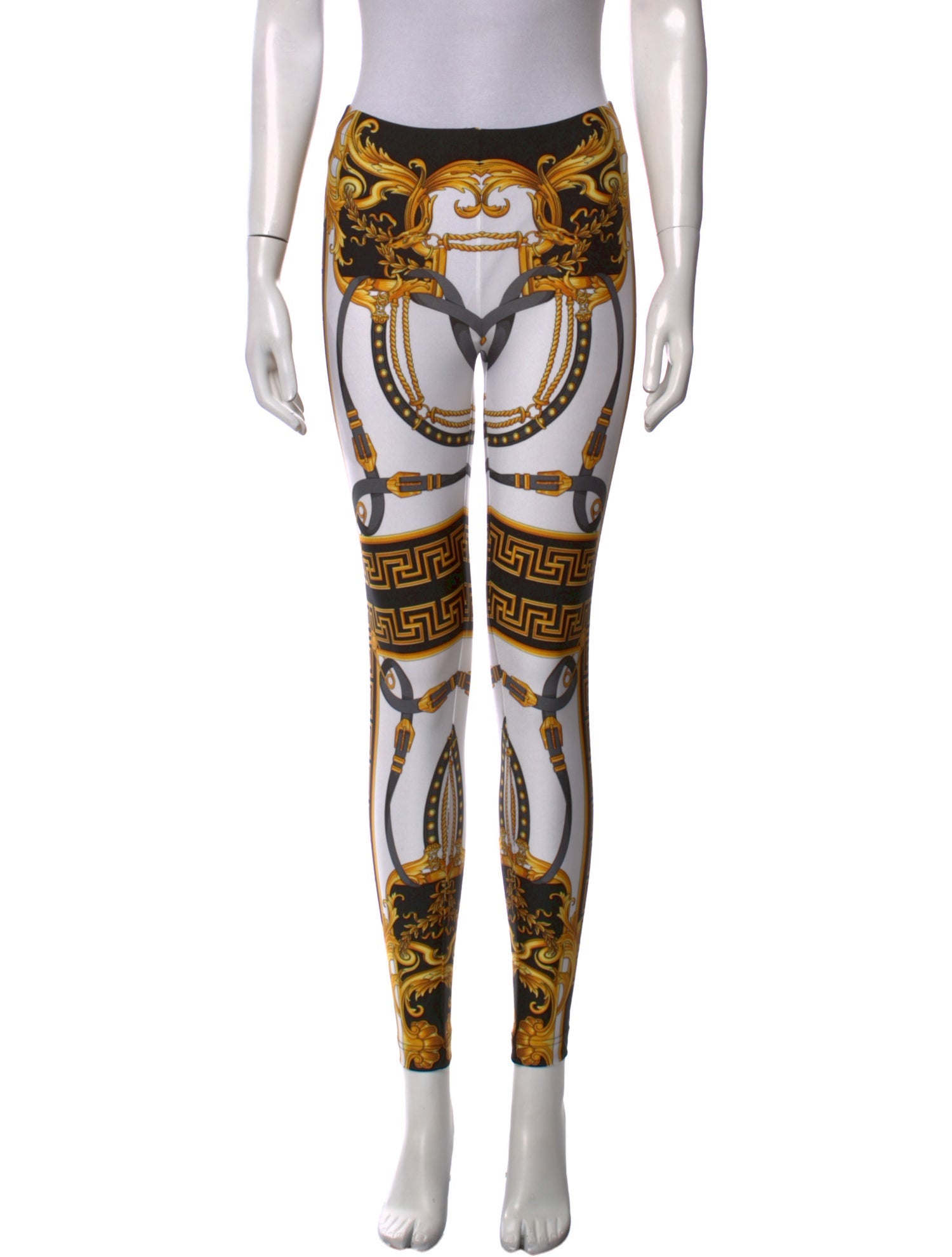 Versace Nylon Skinny Leg Pants