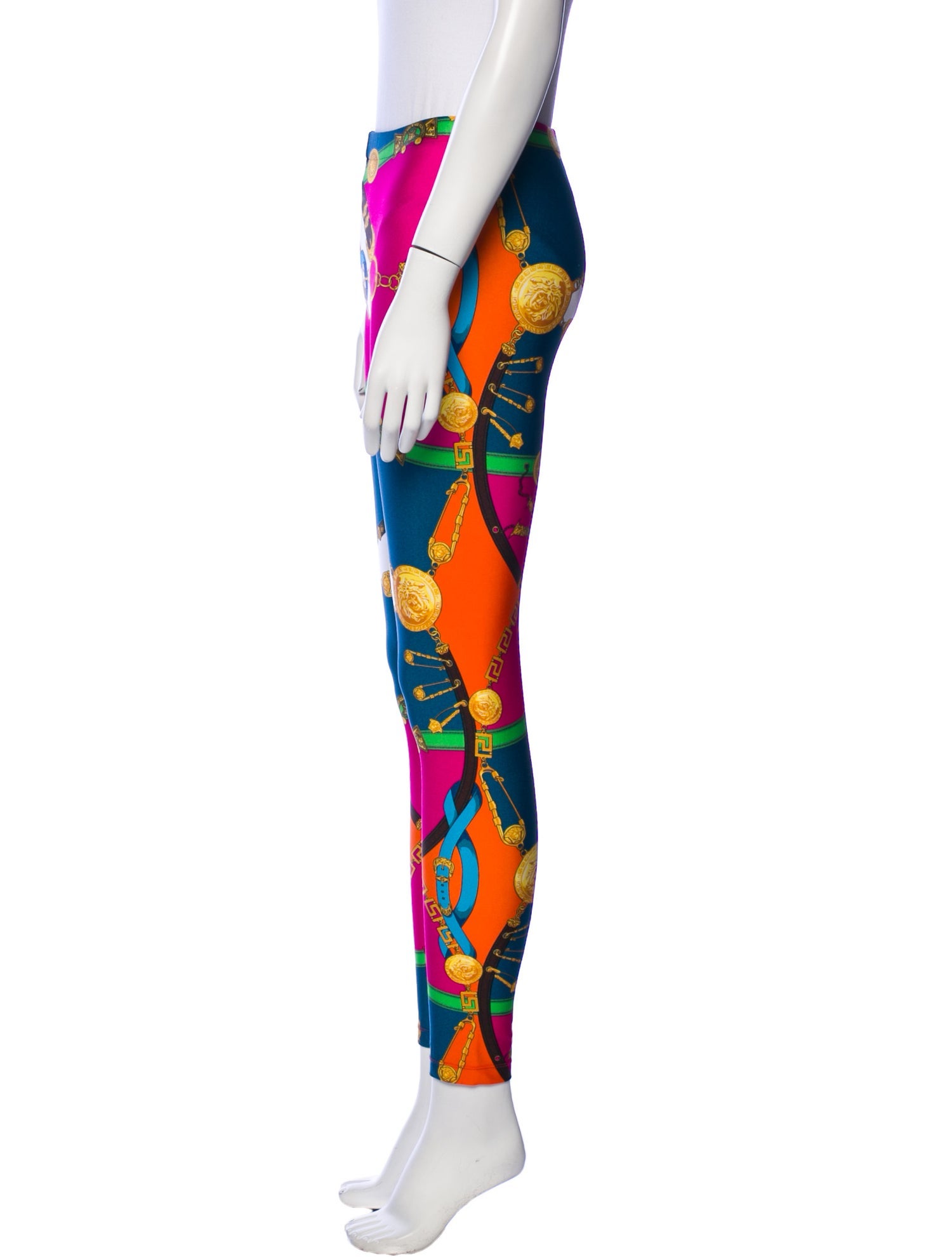 Versace Printed Skinny Leg Pants