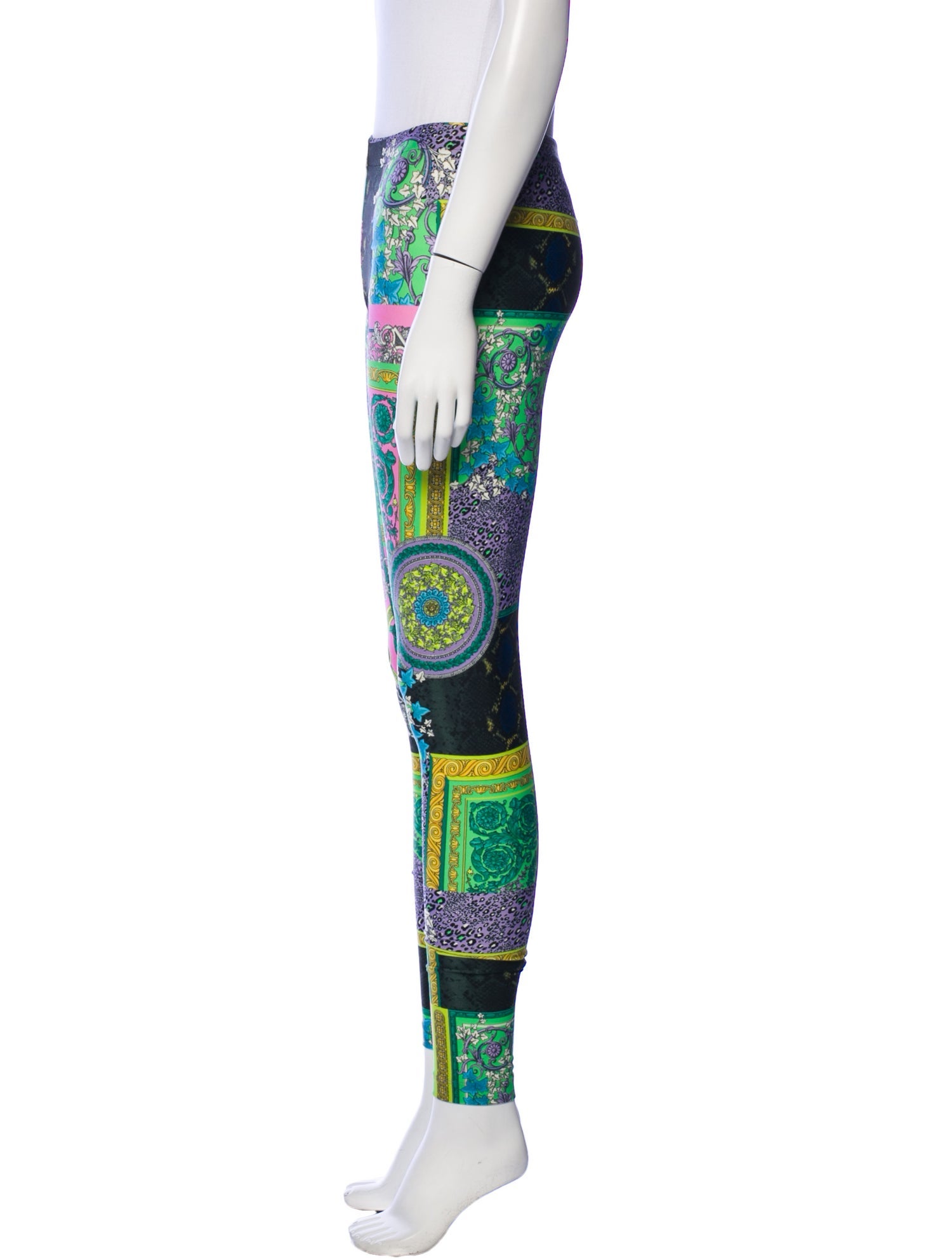 Versace Printed Skinny Leg Pants